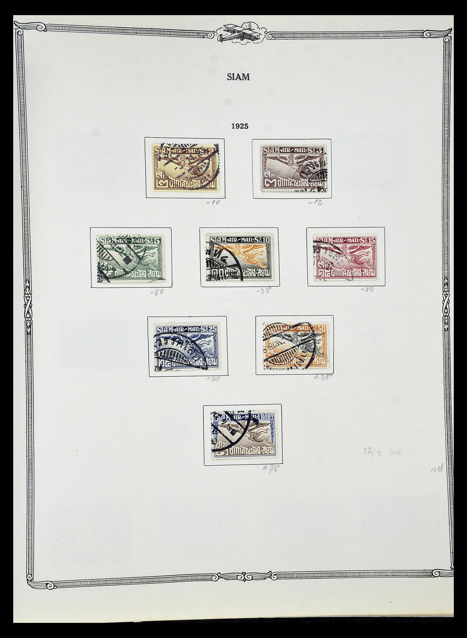 34905 071 - Postzegelverzameling 34905 Wereld luchtpostzegels 1919-1931.