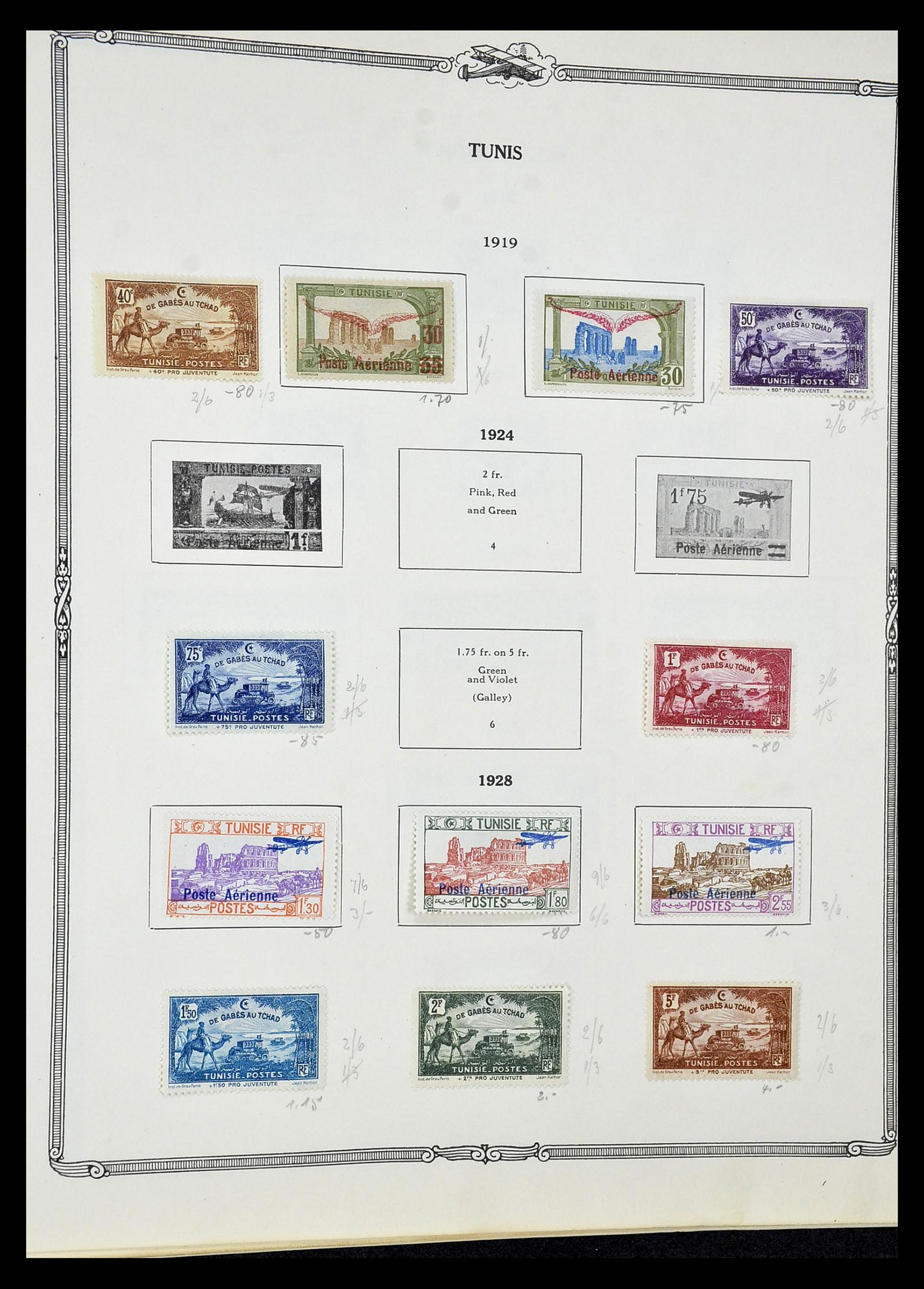 34905 078 - Postzegelverzameling 34905 Wereld luchtpostzegels 1919-1931.