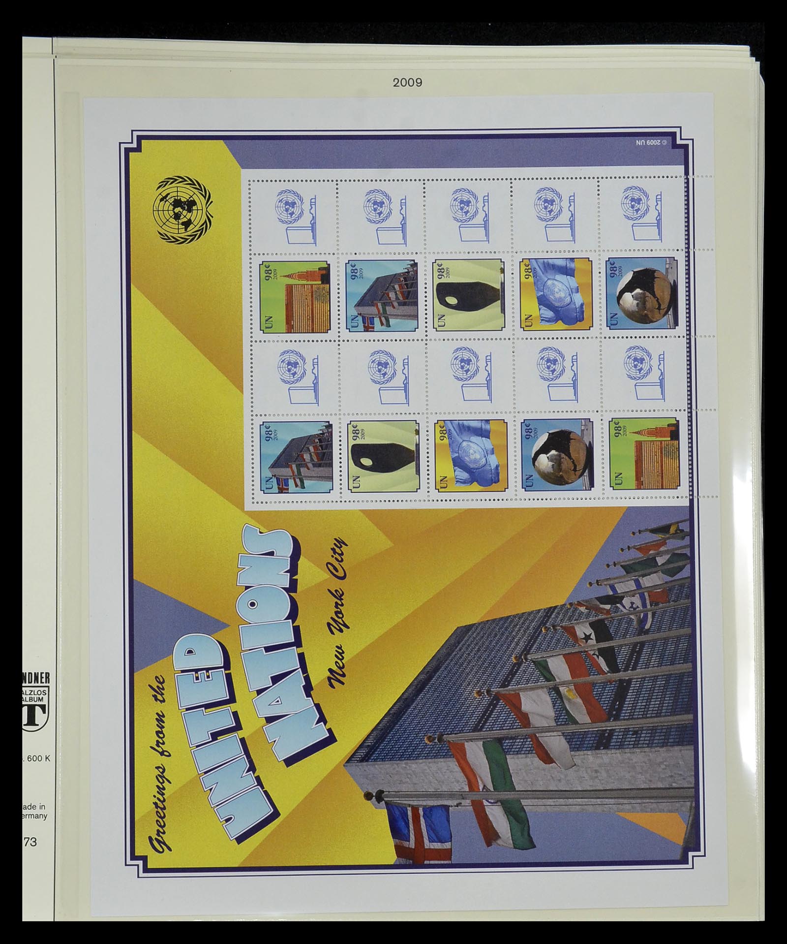 34907 004 - Postzegelverzameling 34907 Verenigde Naties persoonlijke vellen 2006-