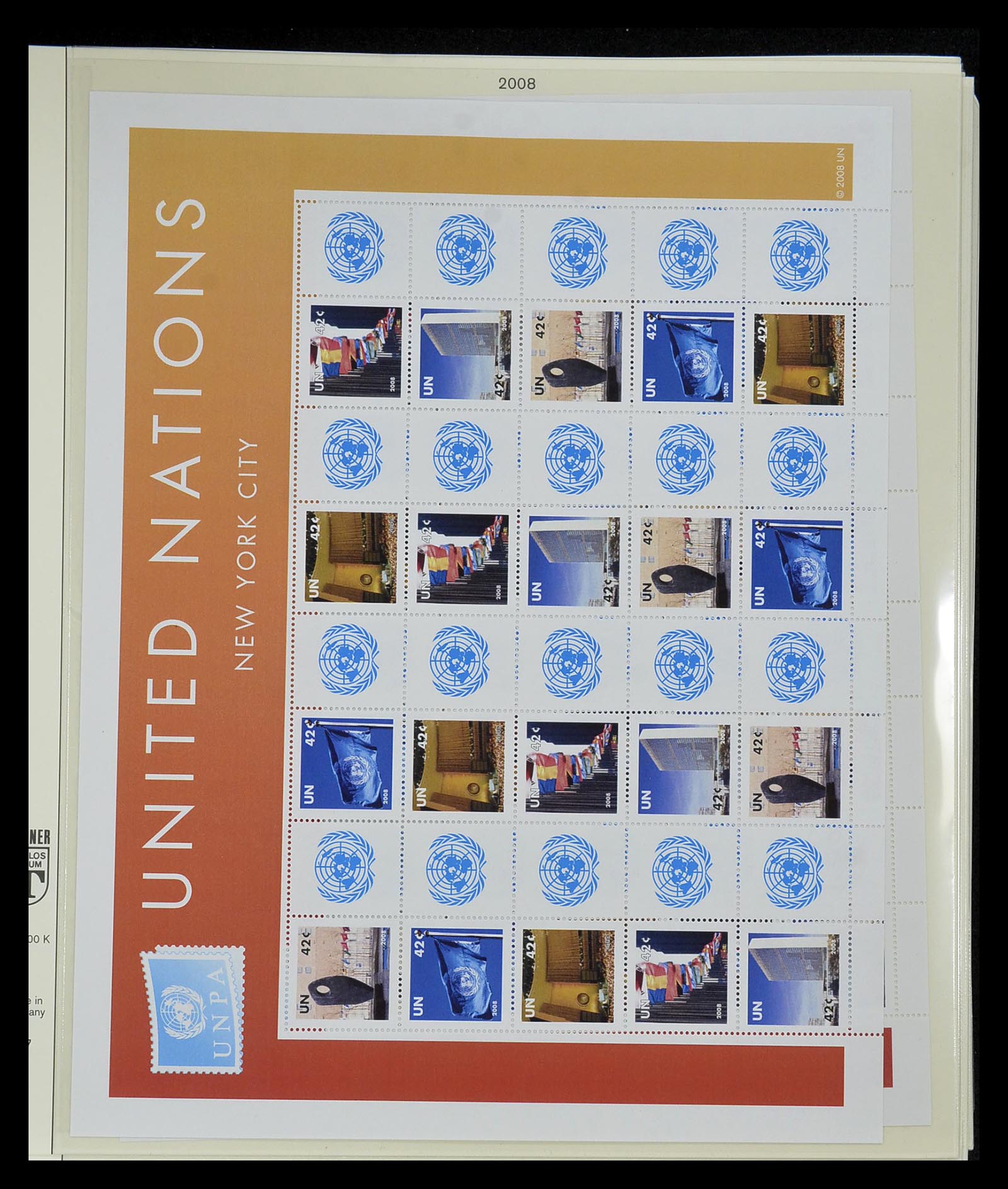 34907 007 - Stamp Collection 34907 United Nations Personal Sheets 2006-2016.