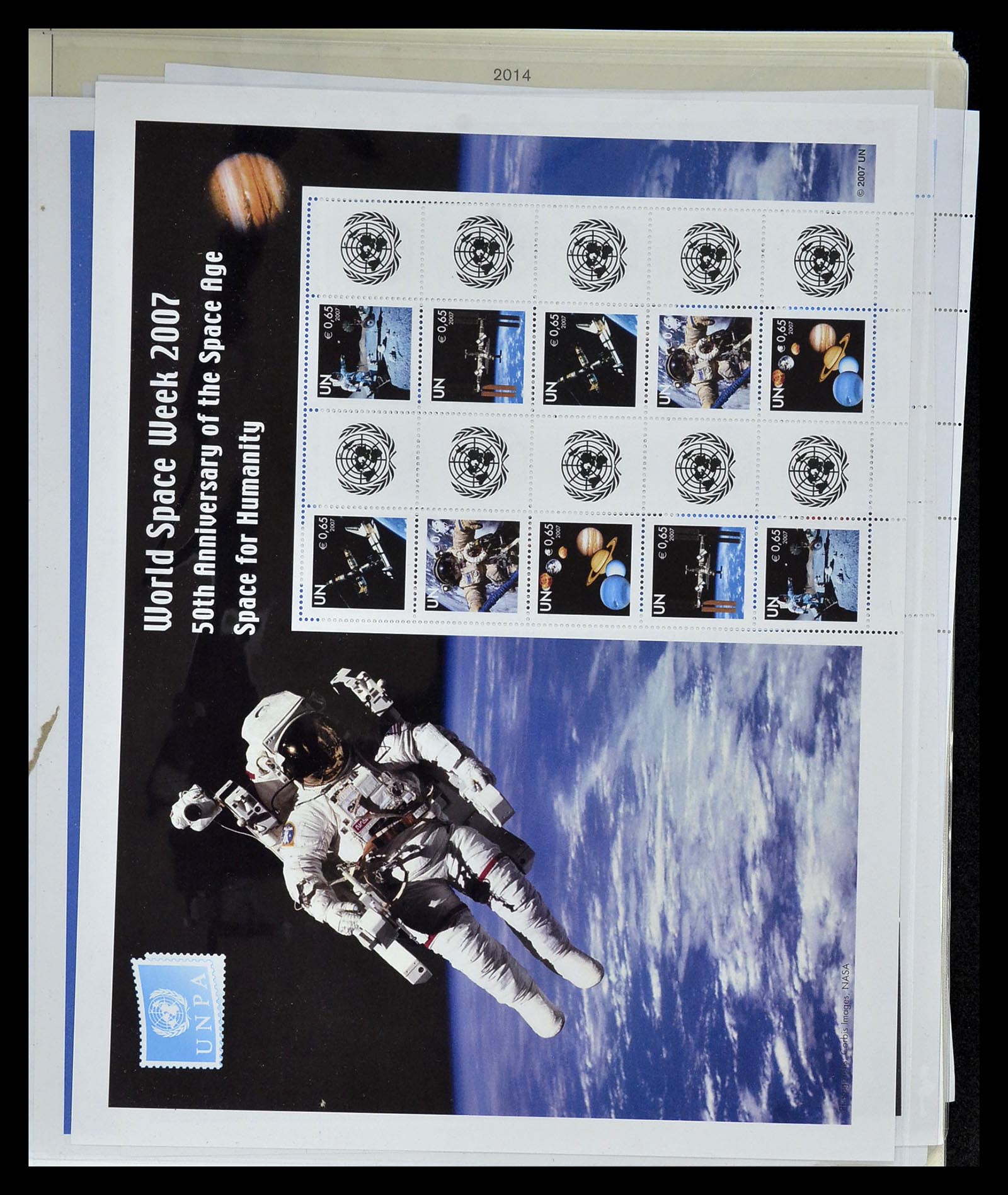 34907 041 - Postzegelverzameling 34907 Verenigde Naties persoonlijke vellen 2006-