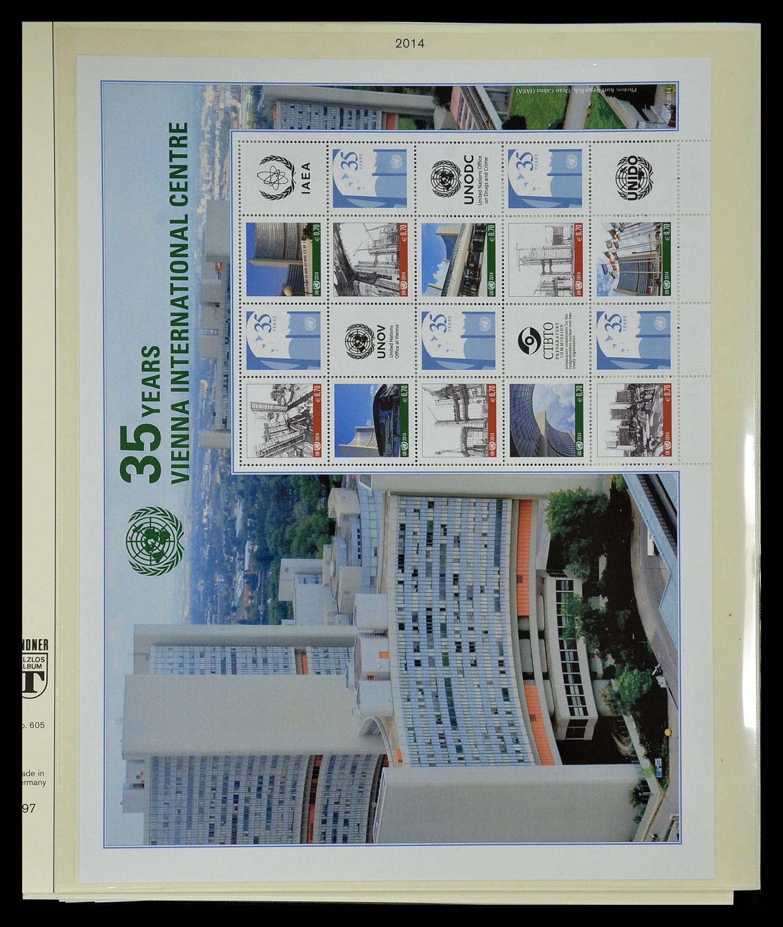 34907 050 - Postzegelverzameling 34907 Verenigde Naties persoonlijke vellen 2006-