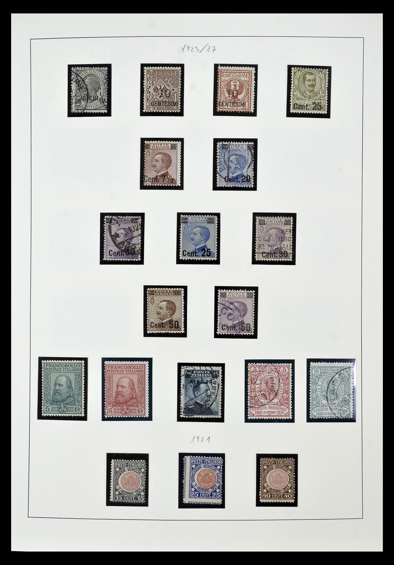 34908 010 - Stamp Collection 34908 Italy 1861-1975.