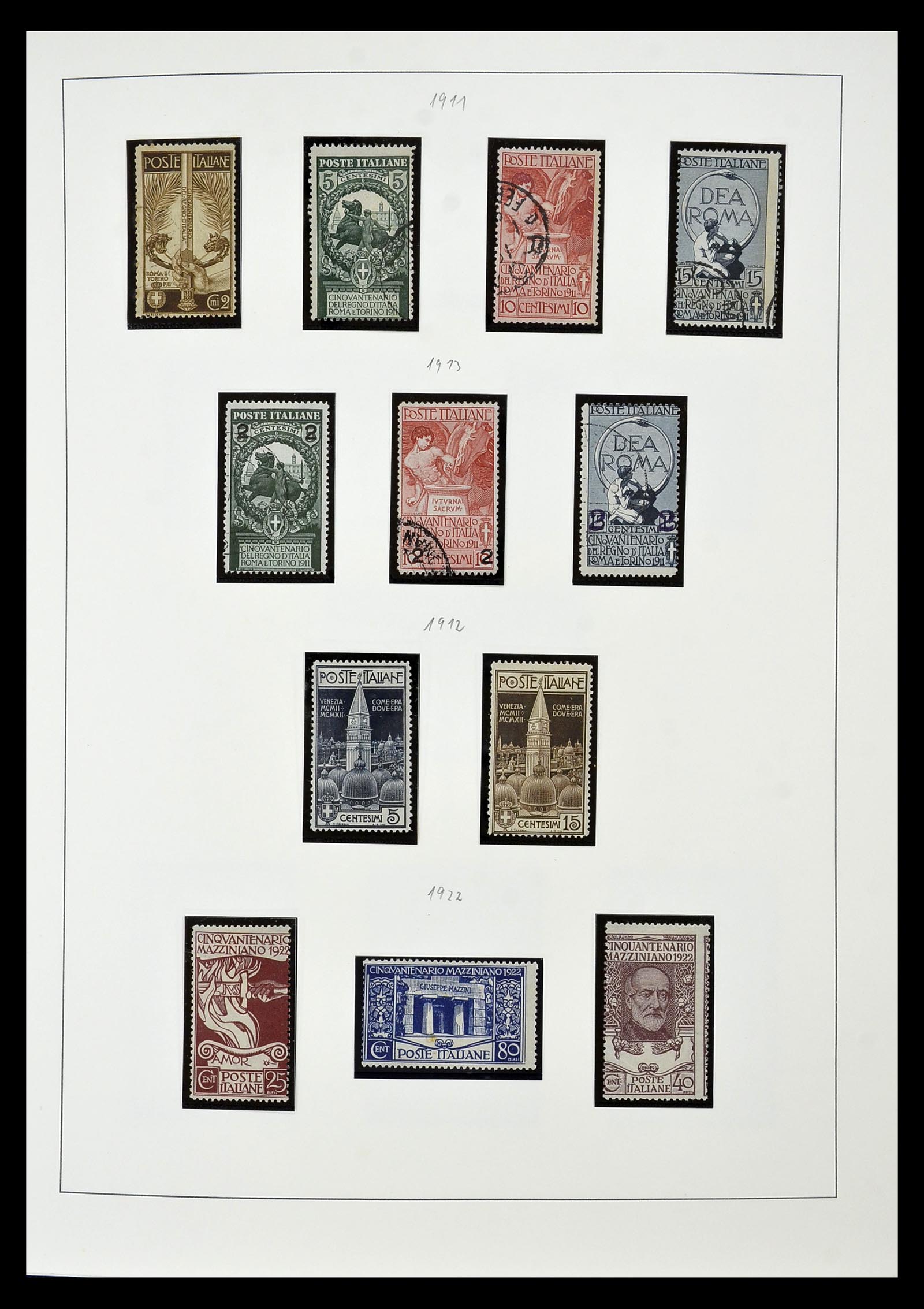 34908 014 - Stamp Collection 34908 Italy 1861-1975.