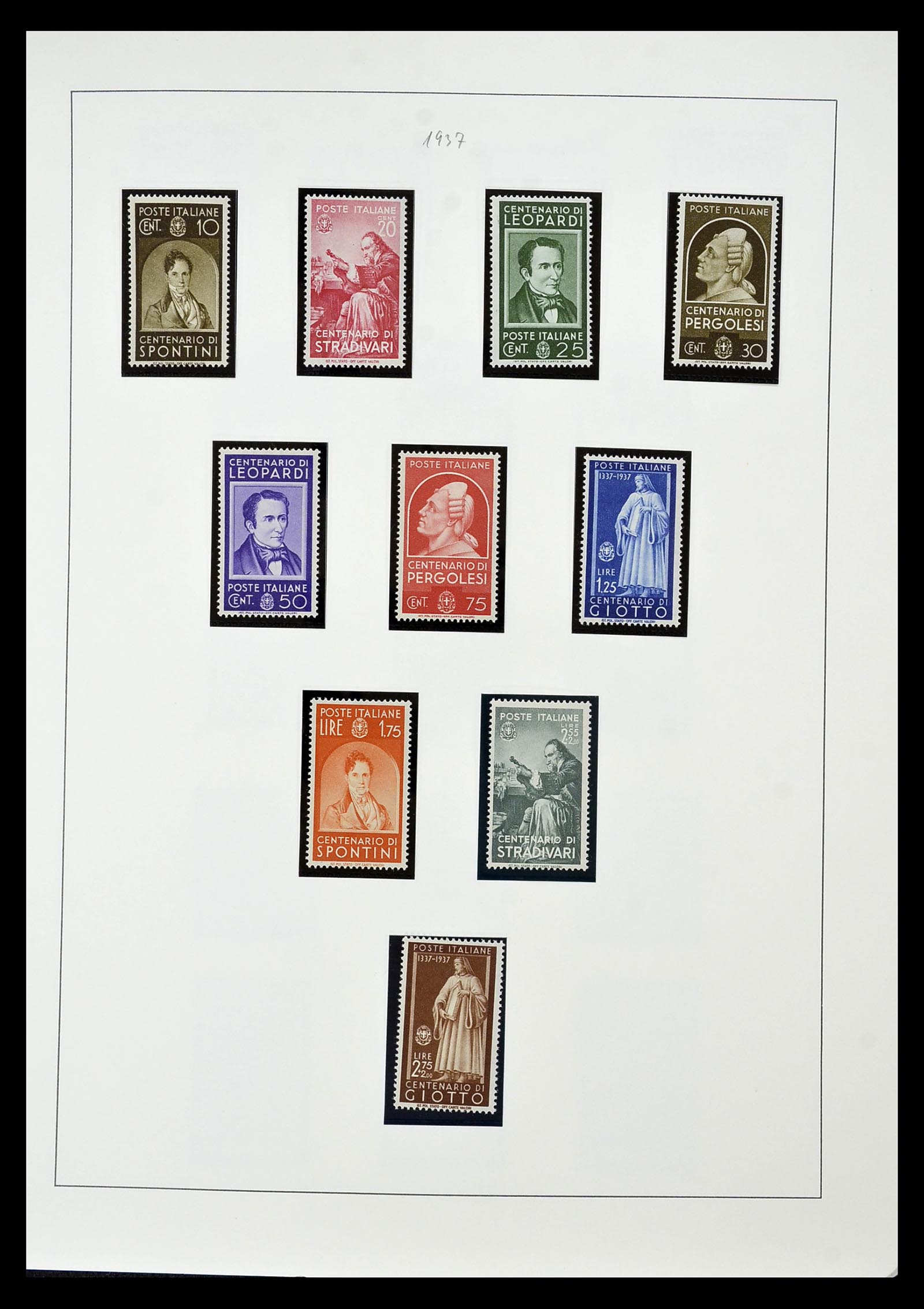 34908 044 - Stamp Collection 34908 Italy 1861-1975.