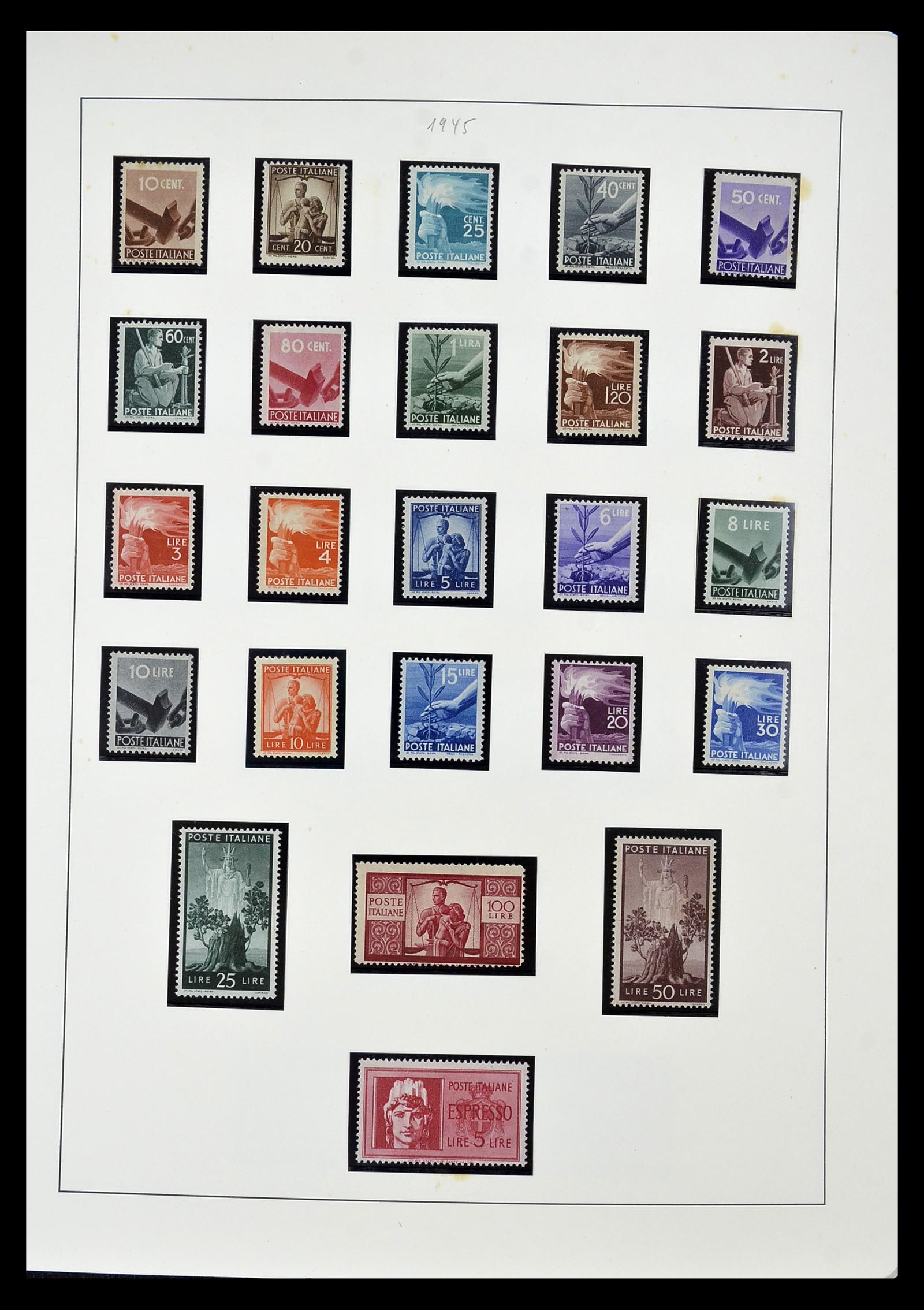 34908 050 - Stamp Collection 34908 Italy 1861-1975.