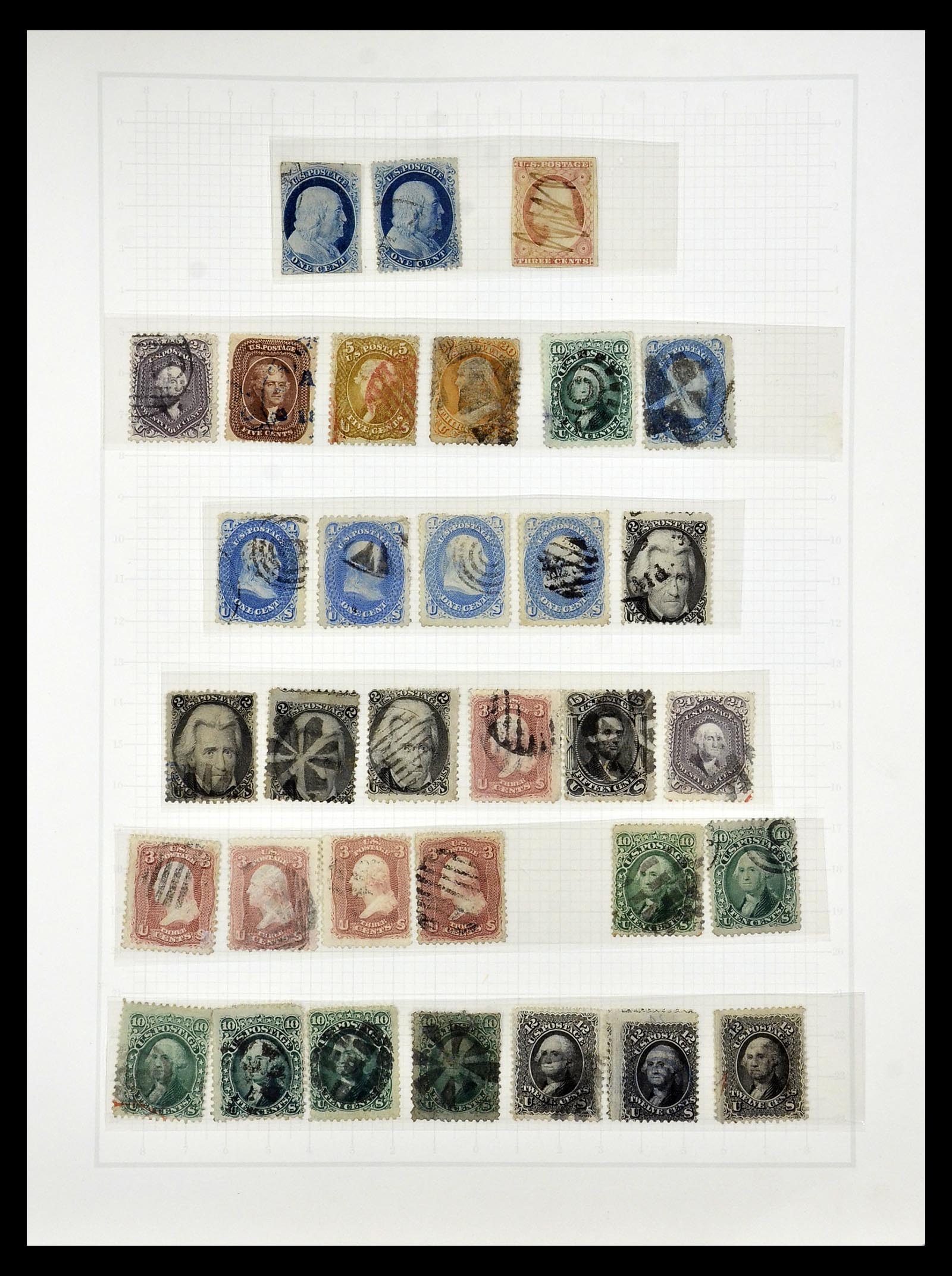 34910 005 - Postzegelverzameling 34910 USA 1851-1934.