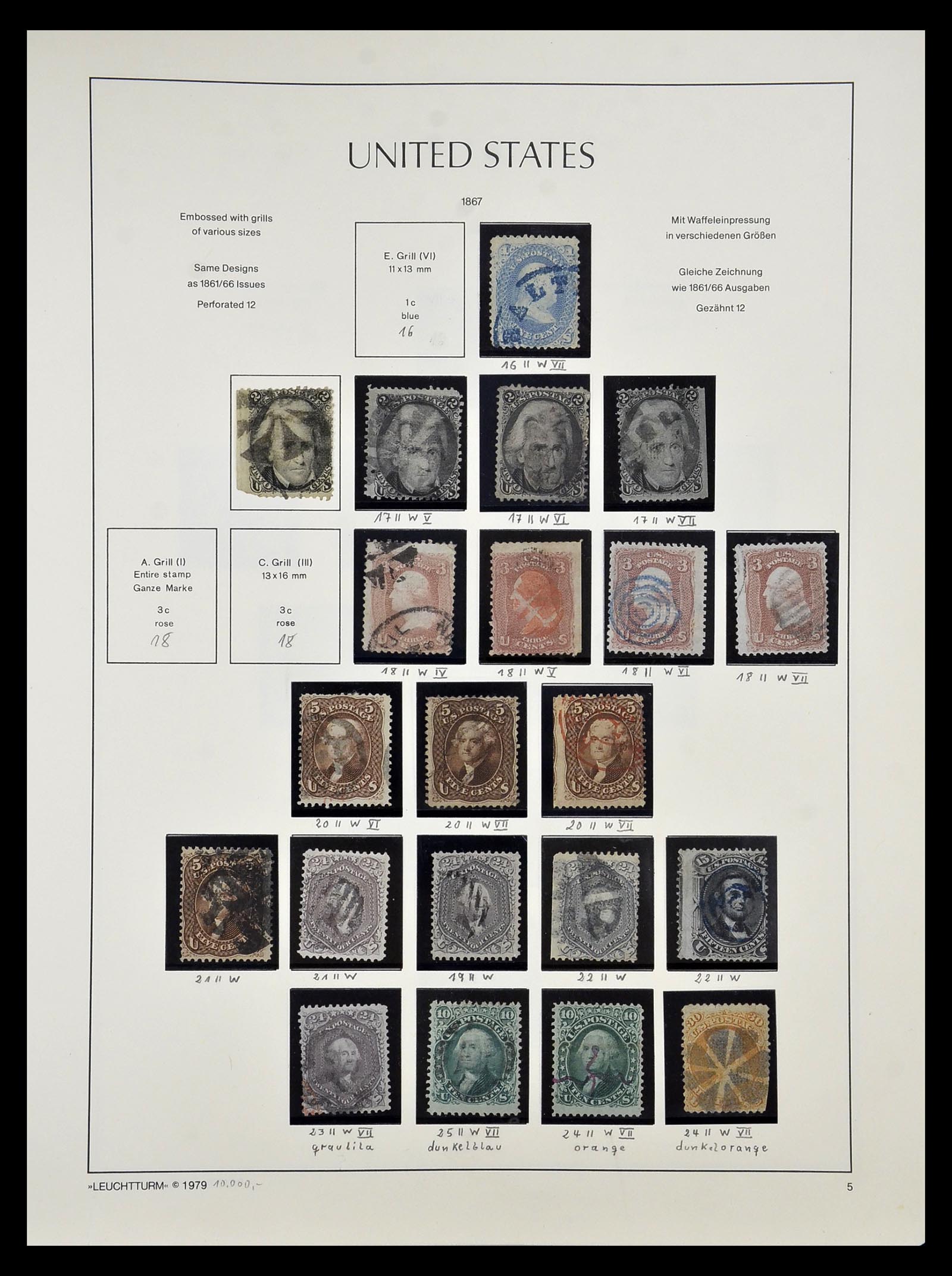 34910 006 - Postzegelverzameling 34910 USA 1851-1934.