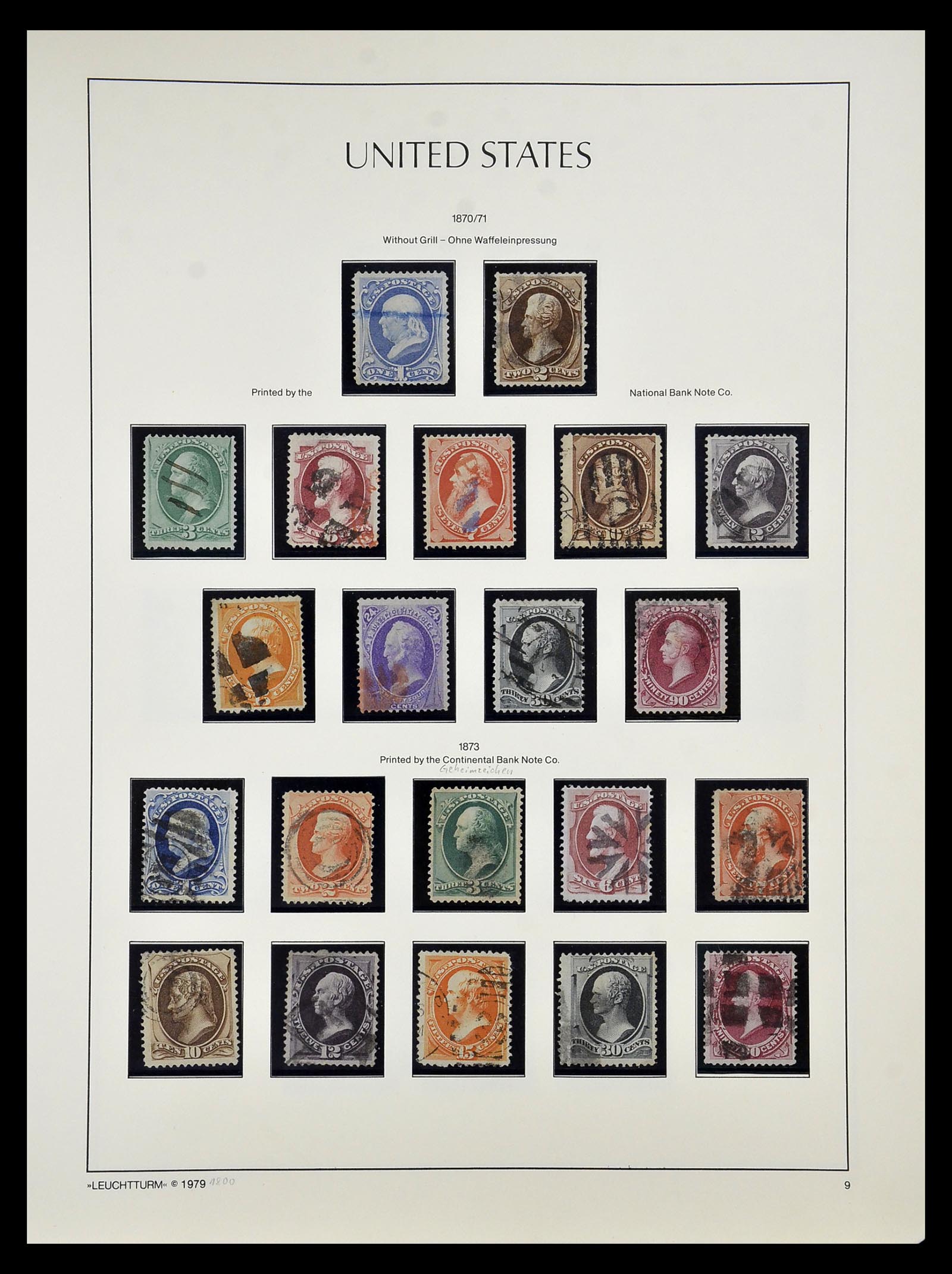 34910 009 - Postzegelverzameling 34910 USA 1851-1934.
