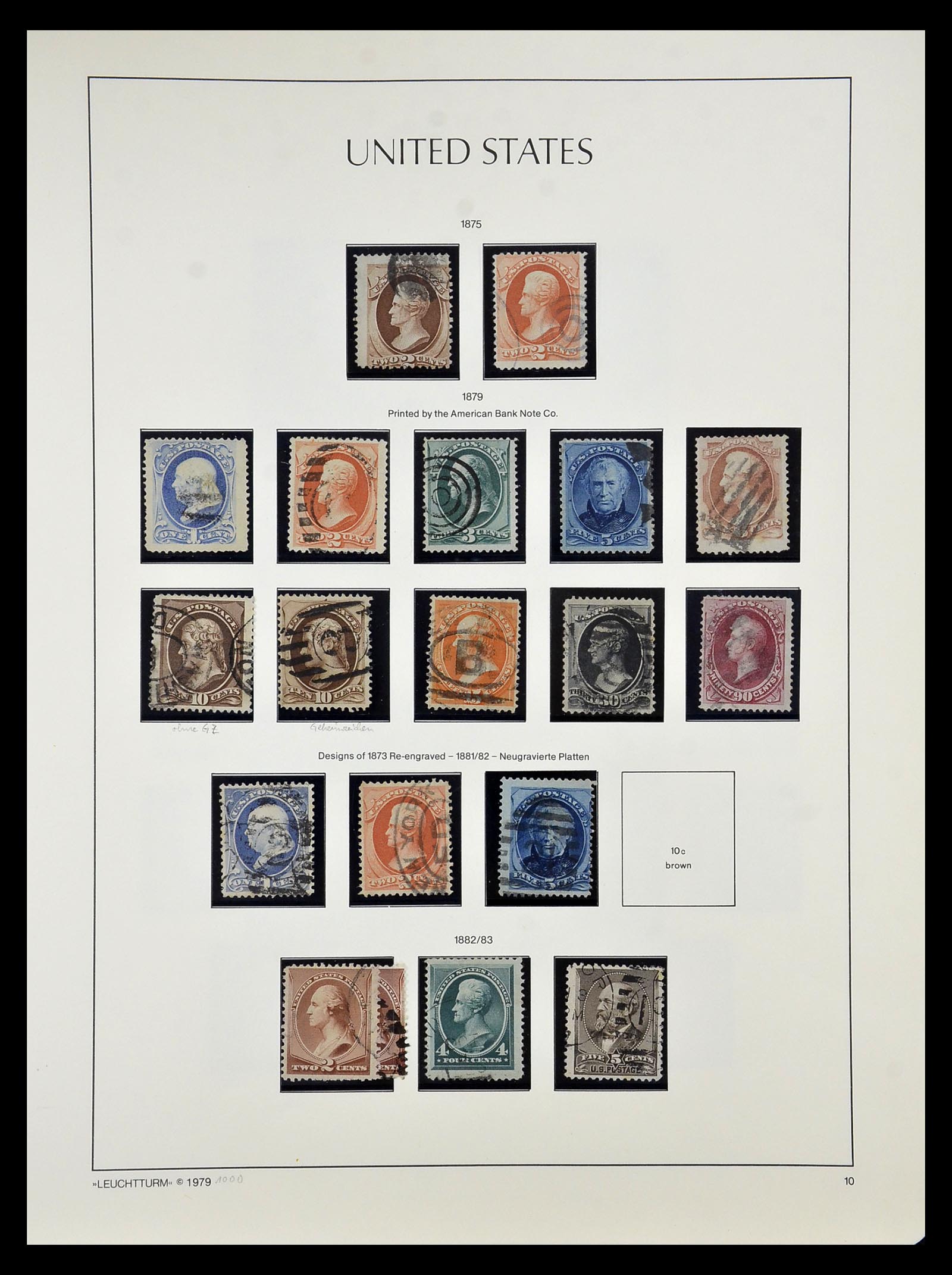 34910 010 - Stamp Collection 34910 USA 1851-1934.