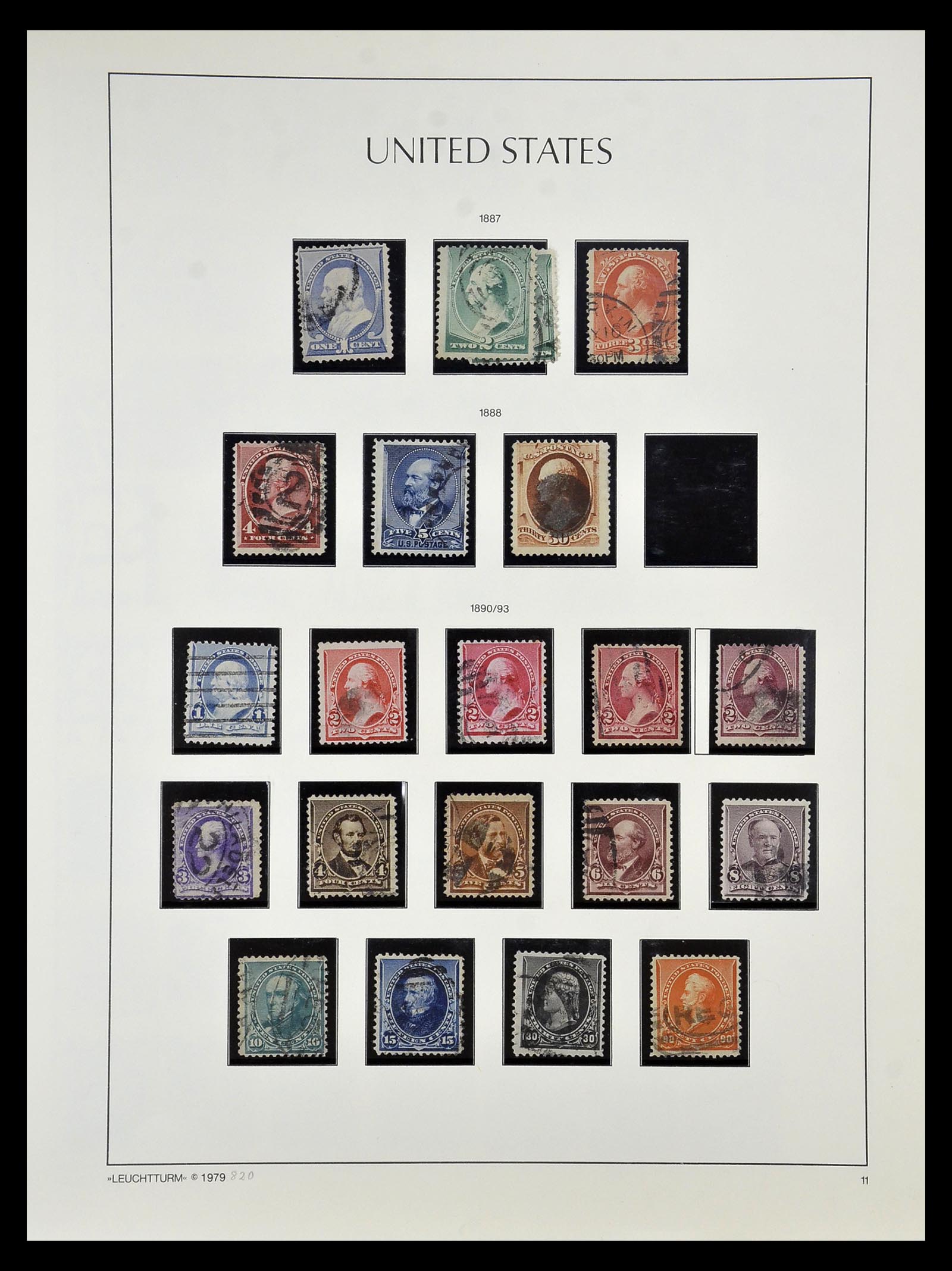 34910 012 - Postzegelverzameling 34910 USA 1851-1934.