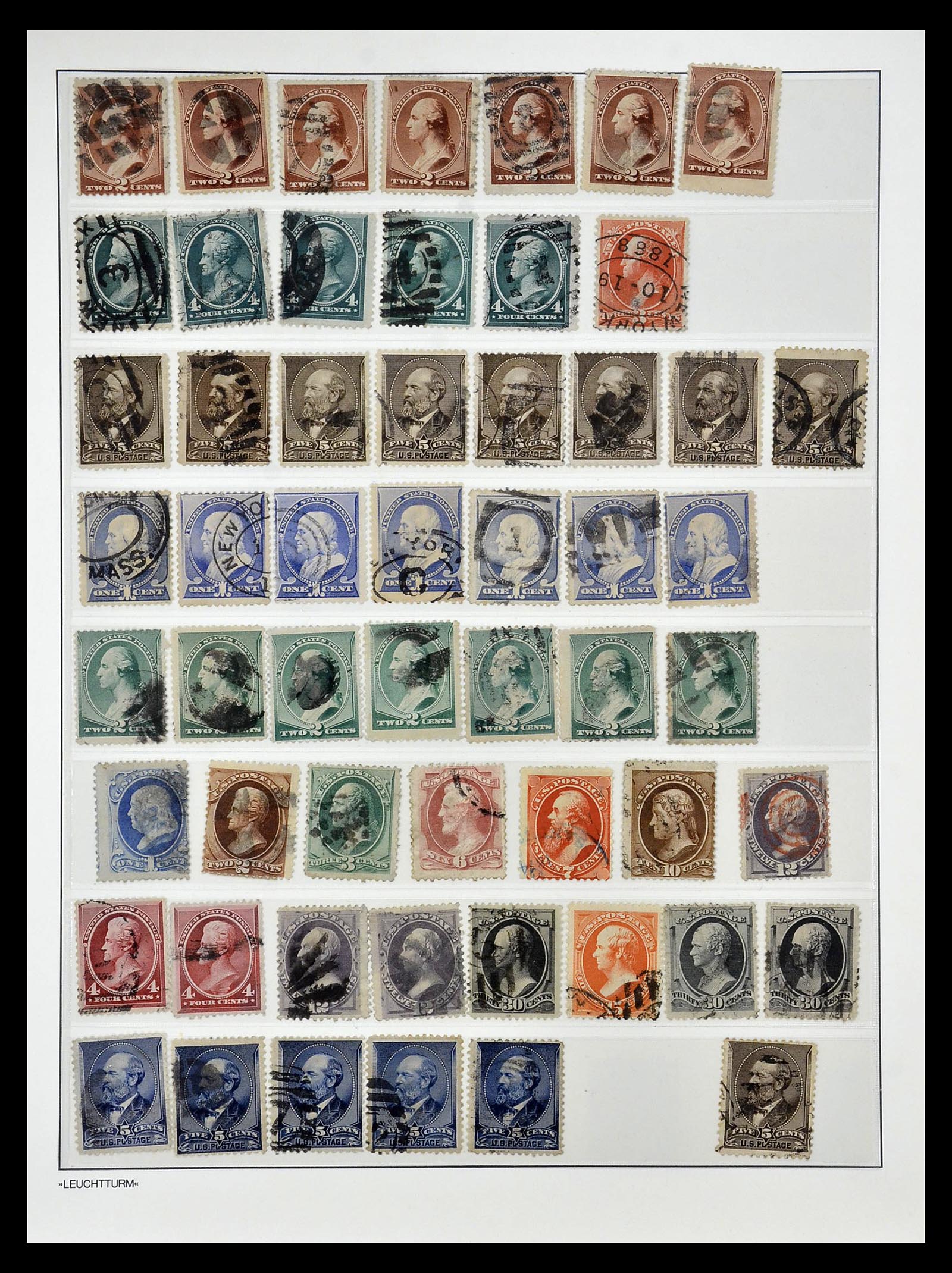 34910 015 - Postzegelverzameling 34910 USA 1851-1934.