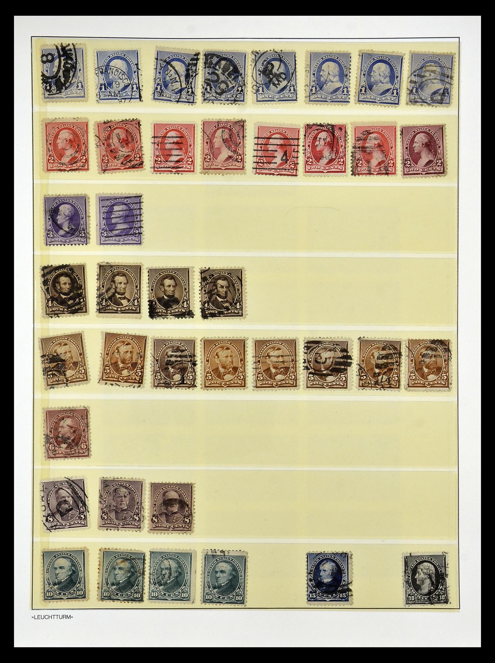 34910 016 - Postzegelverzameling 34910 USA 1851-1934.