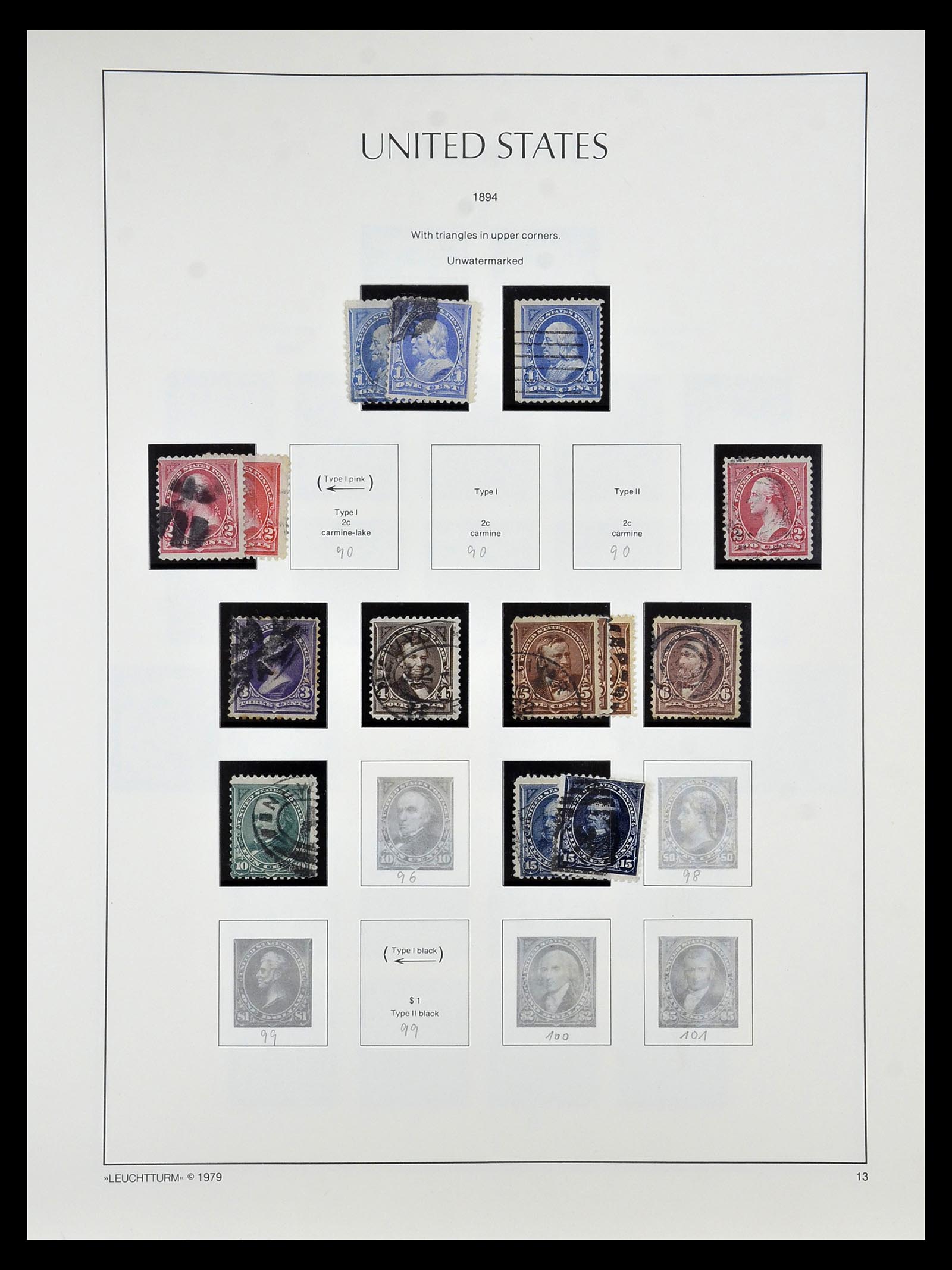 34910 019 - Stamp Collection 34910 USA 1851-1934.