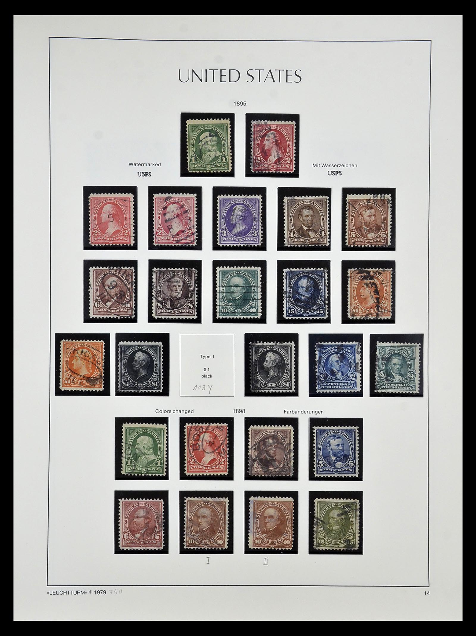 34910 020 - Stamp Collection 34910 USA 1851-1934.