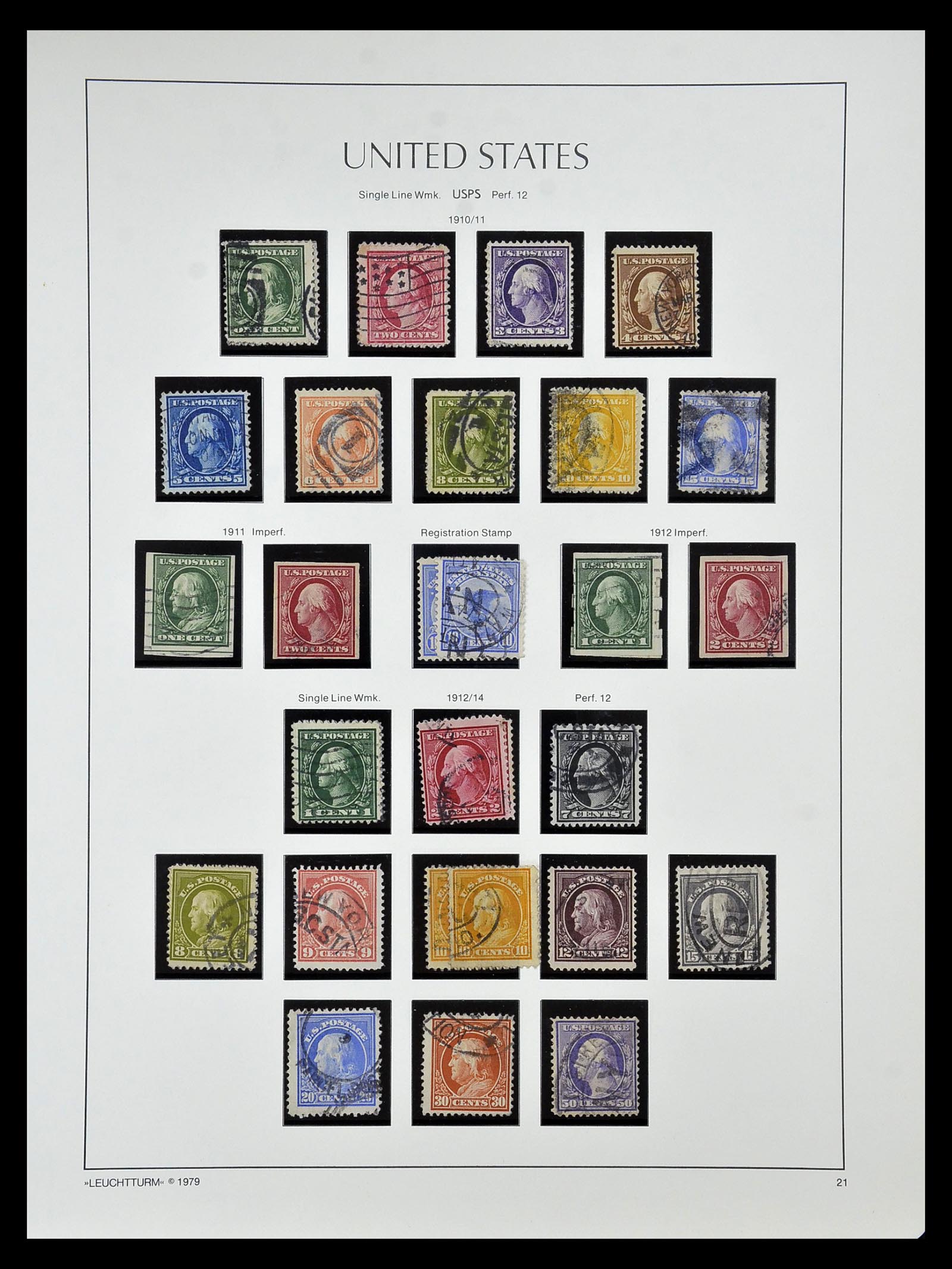 34910 028 - Stamp Collection 34910 USA 1851-1934.