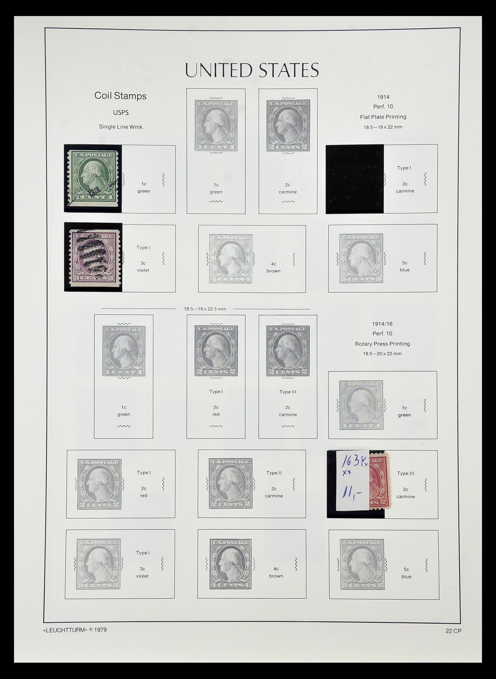 34910 030 - Stamp Collection 34910 USA 1851-1934.