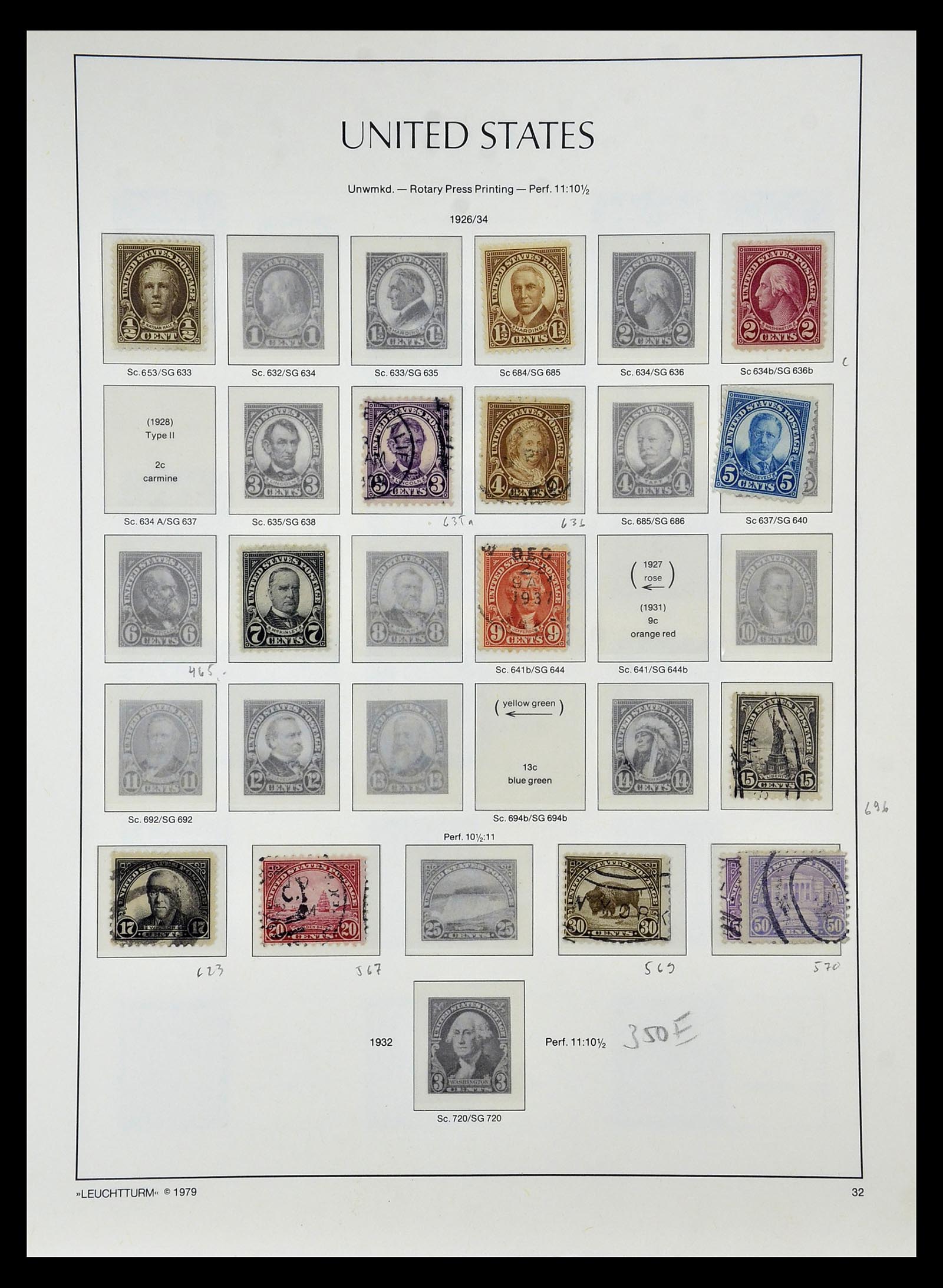 34910 038 - Stamp Collection 34910 USA 1851-1934.