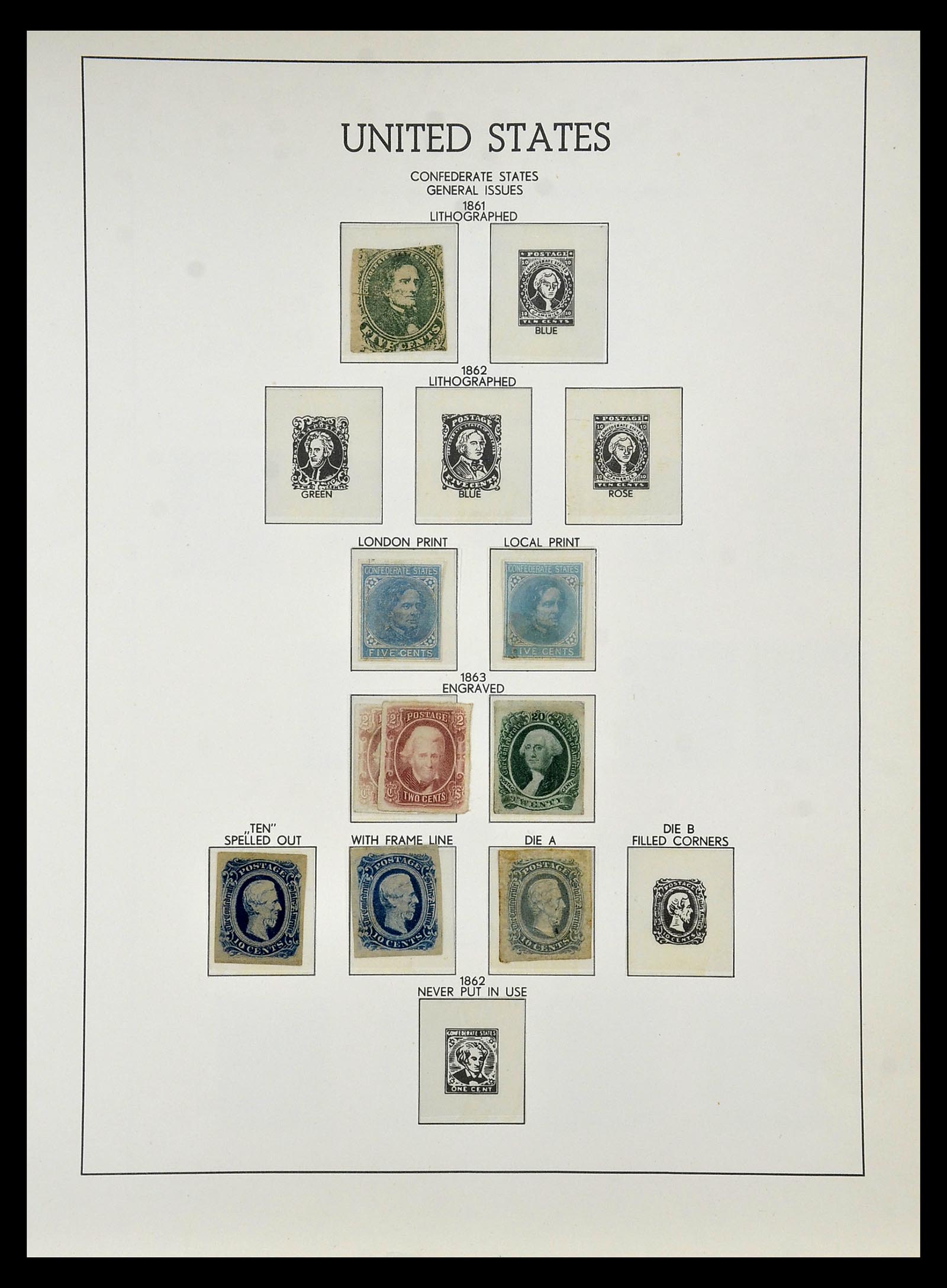34910 067 - Stamp Collection 34910 USA 1851-1934.