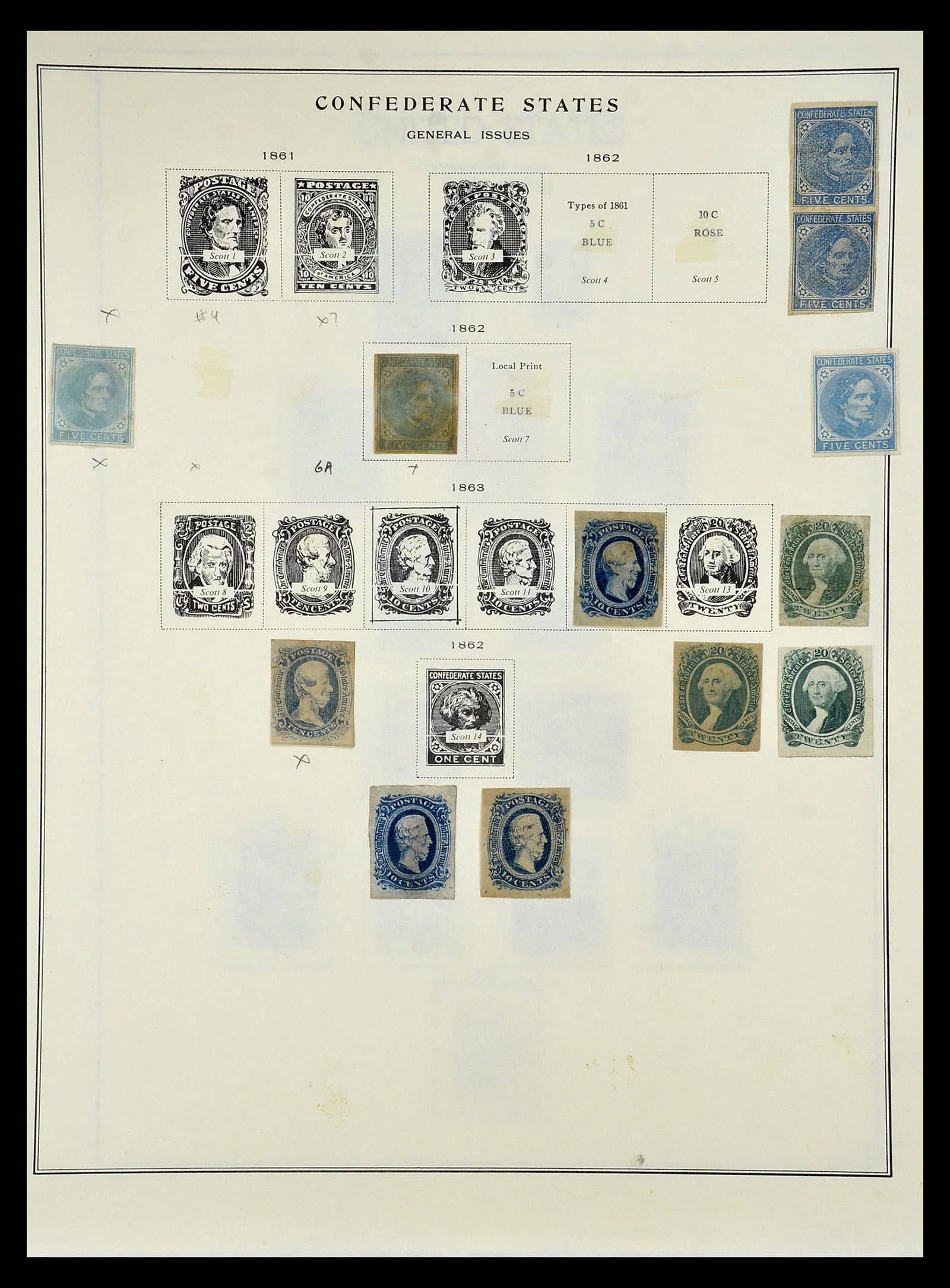 34910 069 - Stamp Collection 34910 USA 1851-1934.