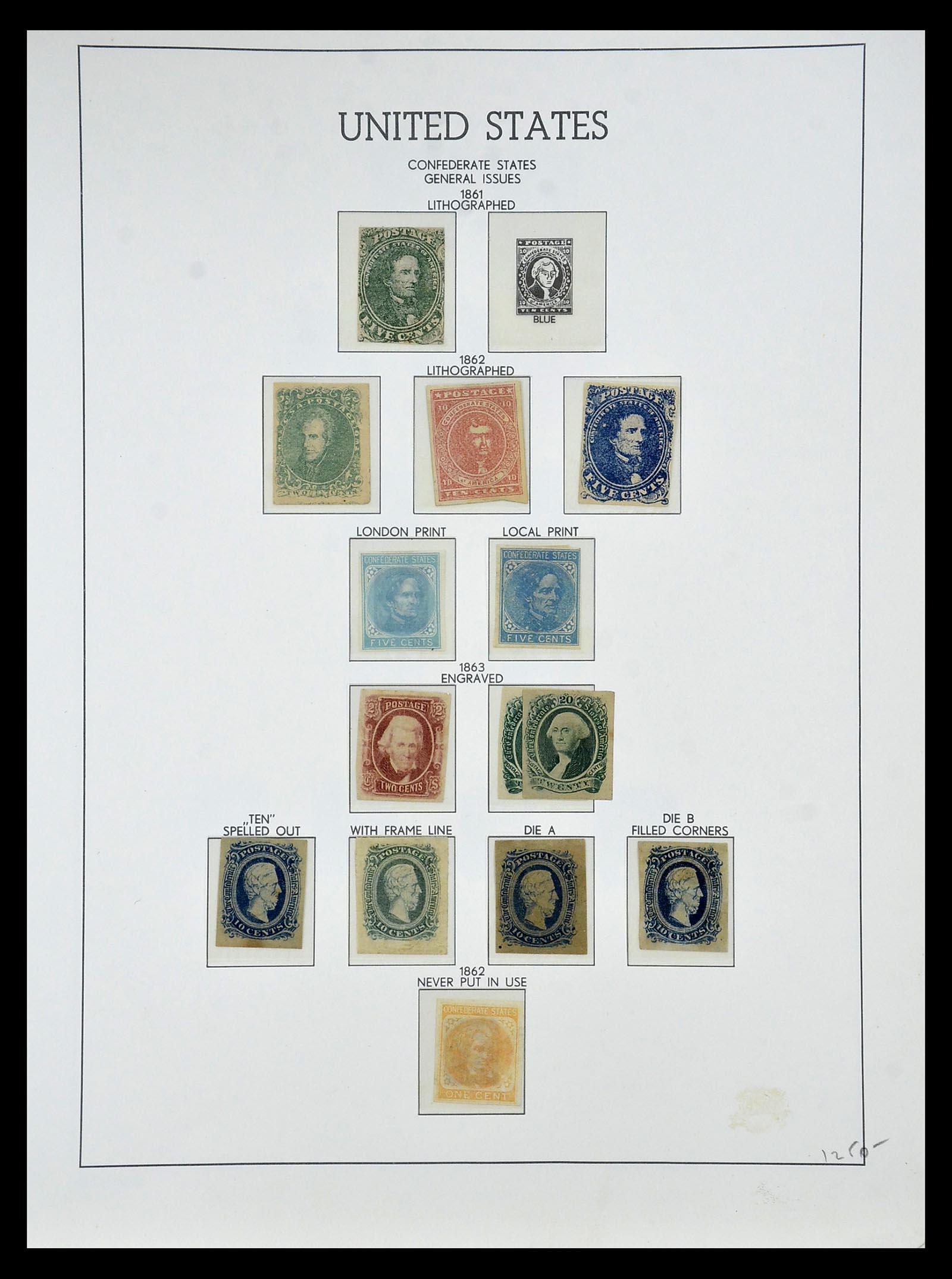 34910 070 - Stamp Collection 34910 USA 1851-1934.