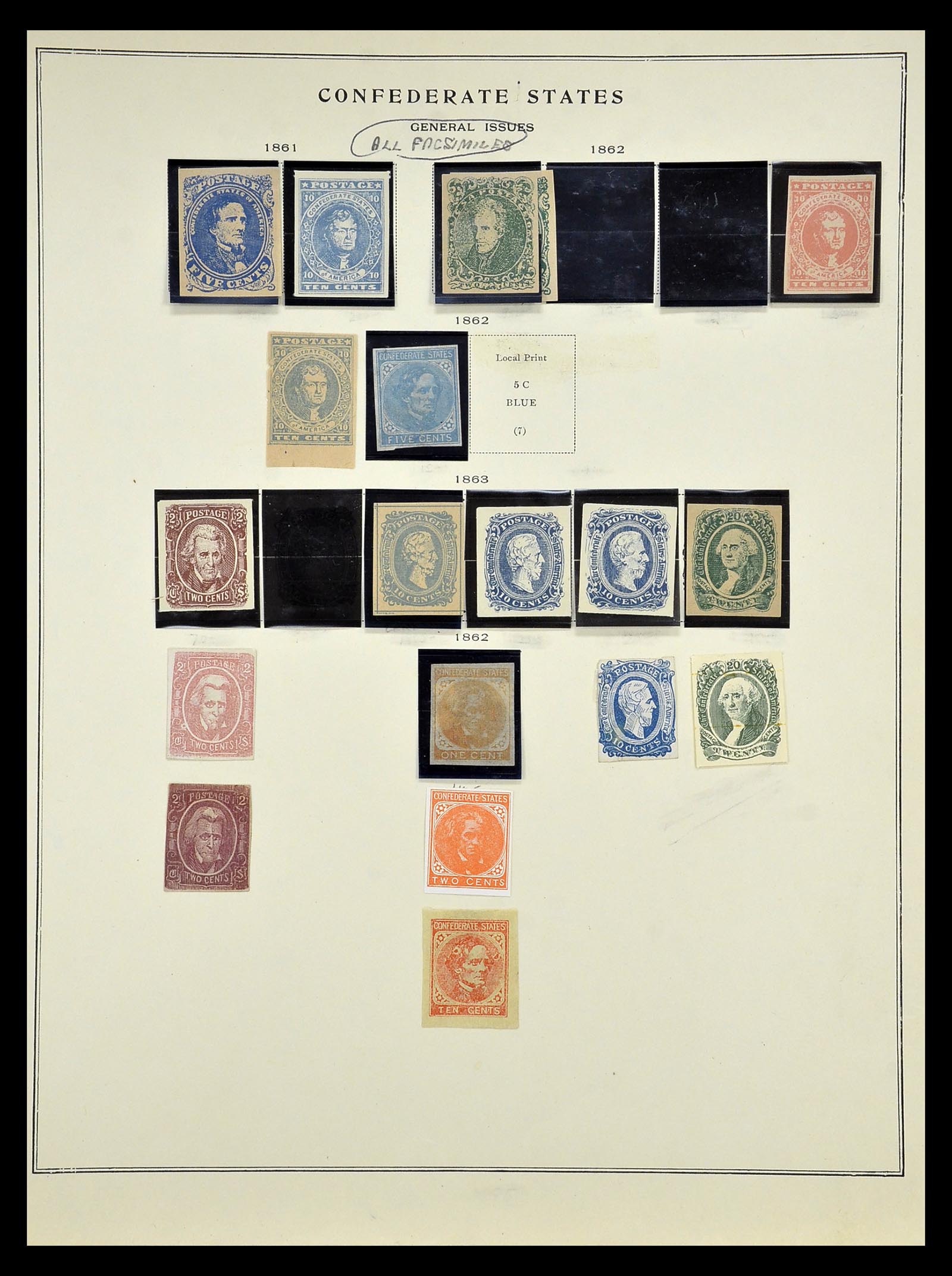 34910 072 - Stamp Collection 34910 USA 1851-1934.