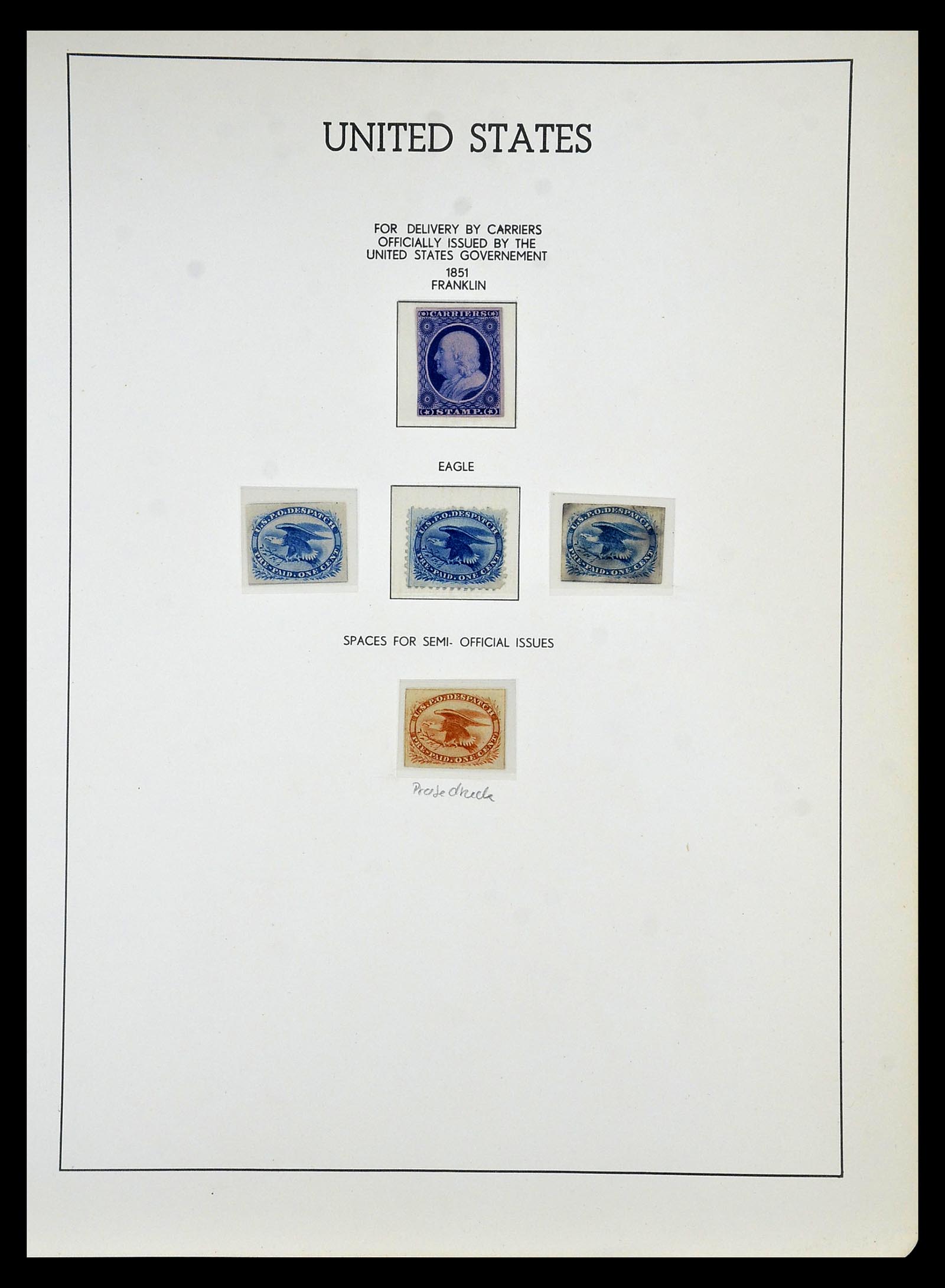 34910 073 - Stamp Collection 34910 USA 1851-1934.