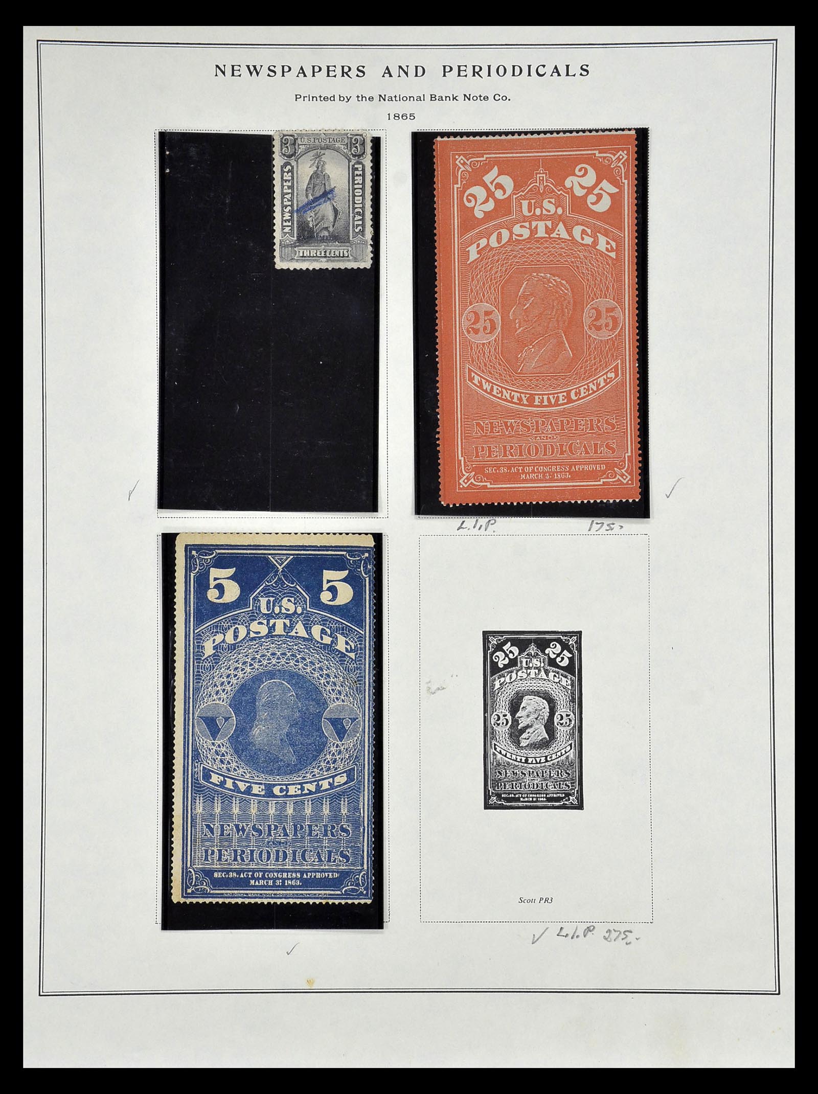 34910 074 - Stamp Collection 34910 USA 1851-1934.