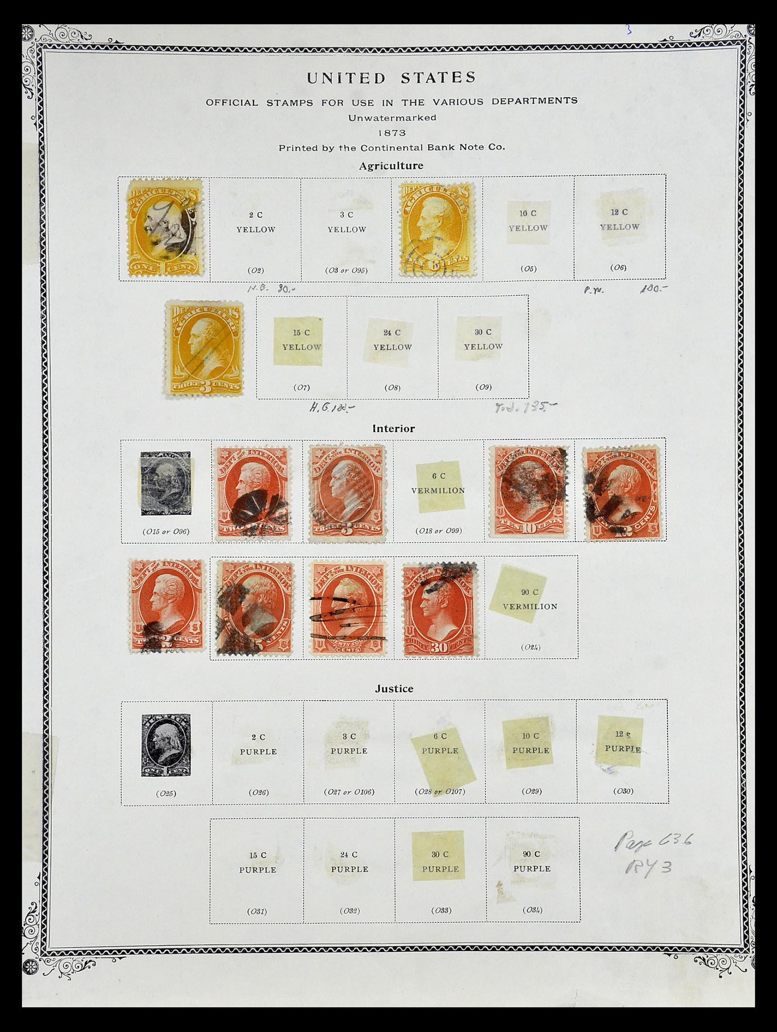 34910 076 - Stamp Collection 34910 USA 1851-1934.