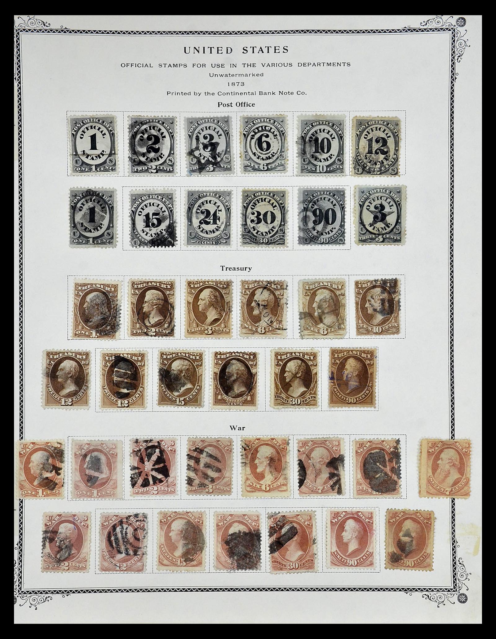 34910 077 - Stamp Collection 34910 USA 1851-1934.