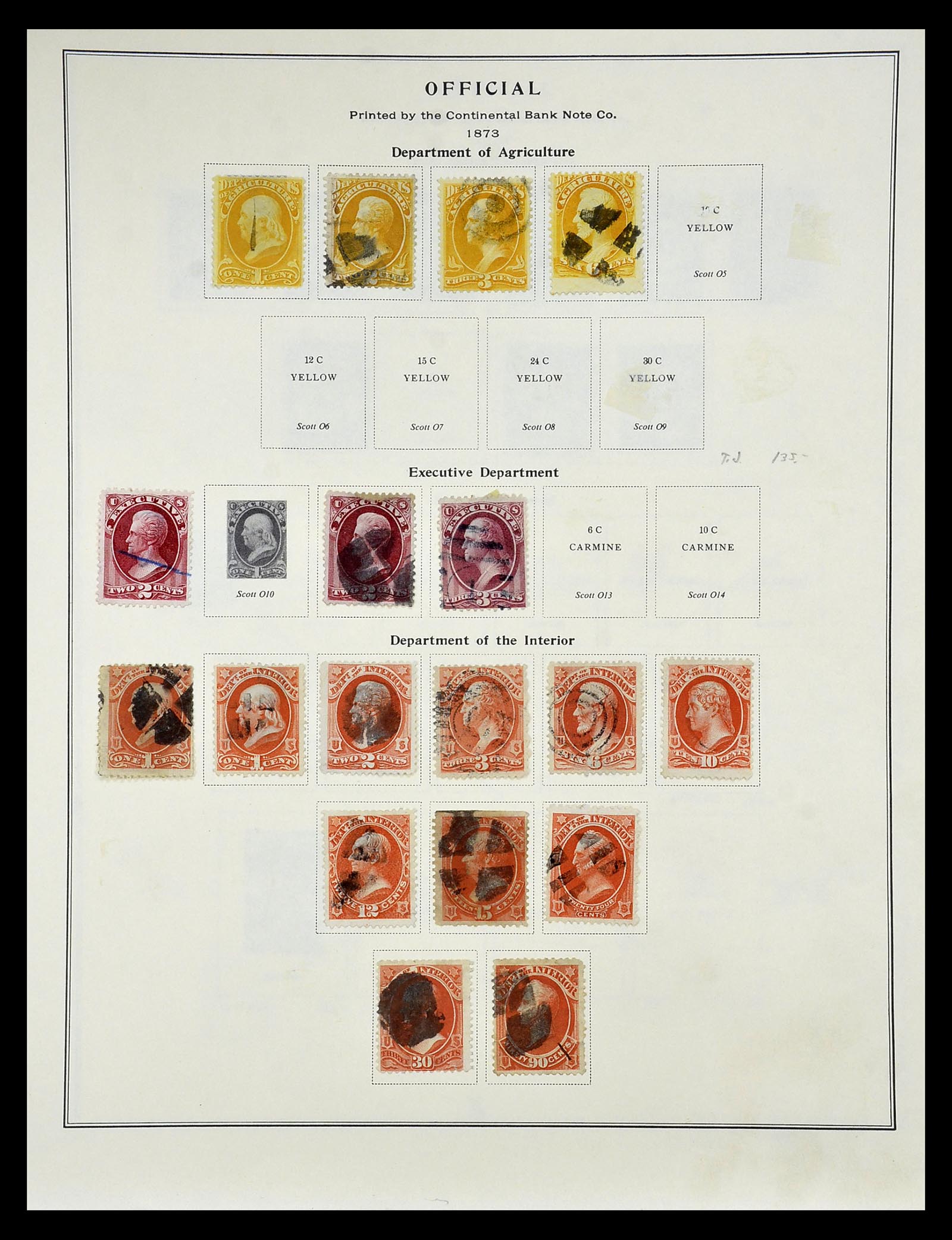 34910 079 - Stamp Collection 34910 USA 1851-1934.