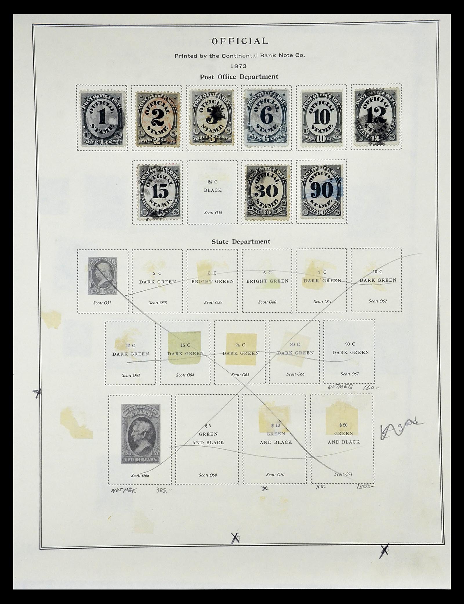 34910 080 - Stamp Collection 34910 USA 1851-1934.