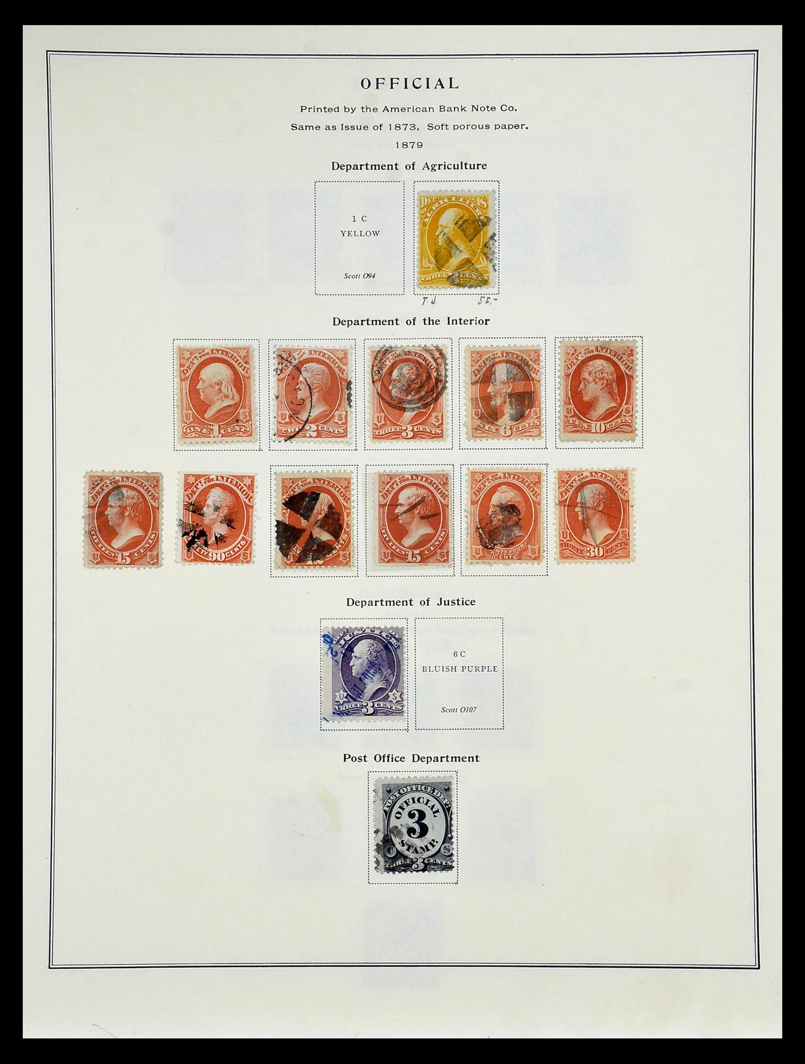 34910 083 - Stamp Collection 34910 USA 1851-1934.