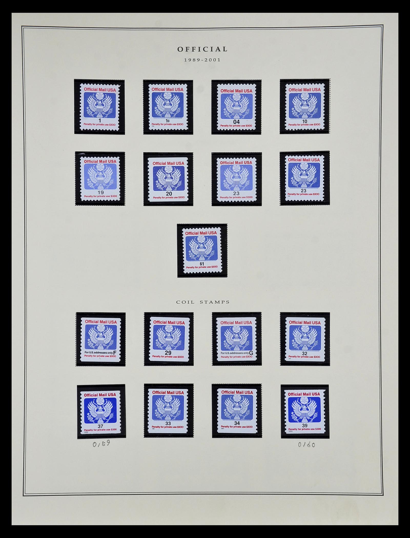 34910 087 - Stamp Collection 34910 USA 1851-1934.