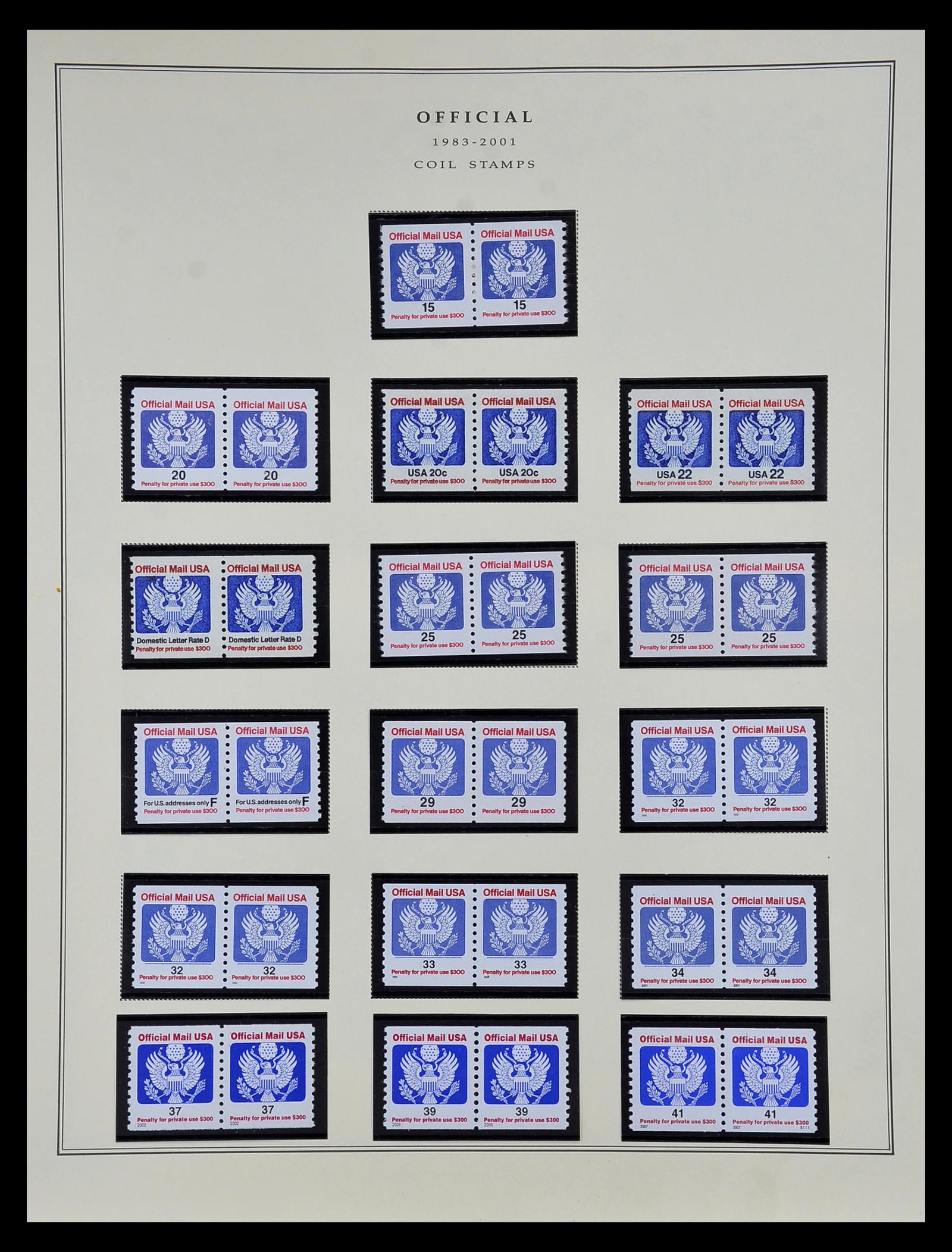 34910 088 - Stamp Collection 34910 USA 1851-1934.