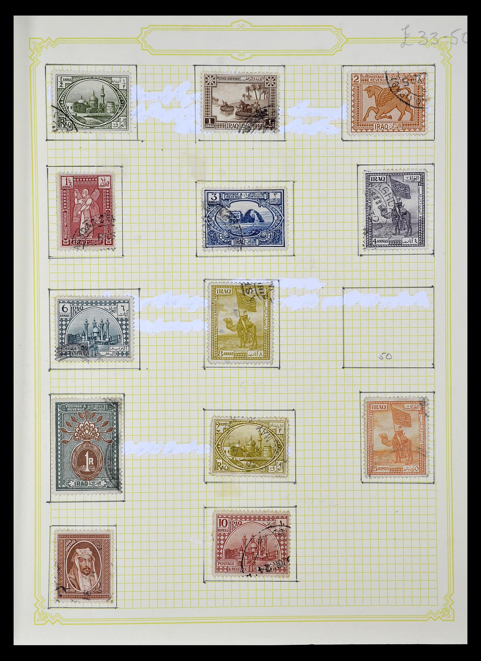 34911 006 - Postzegelverzameling 34911 Irak 1918-1977.