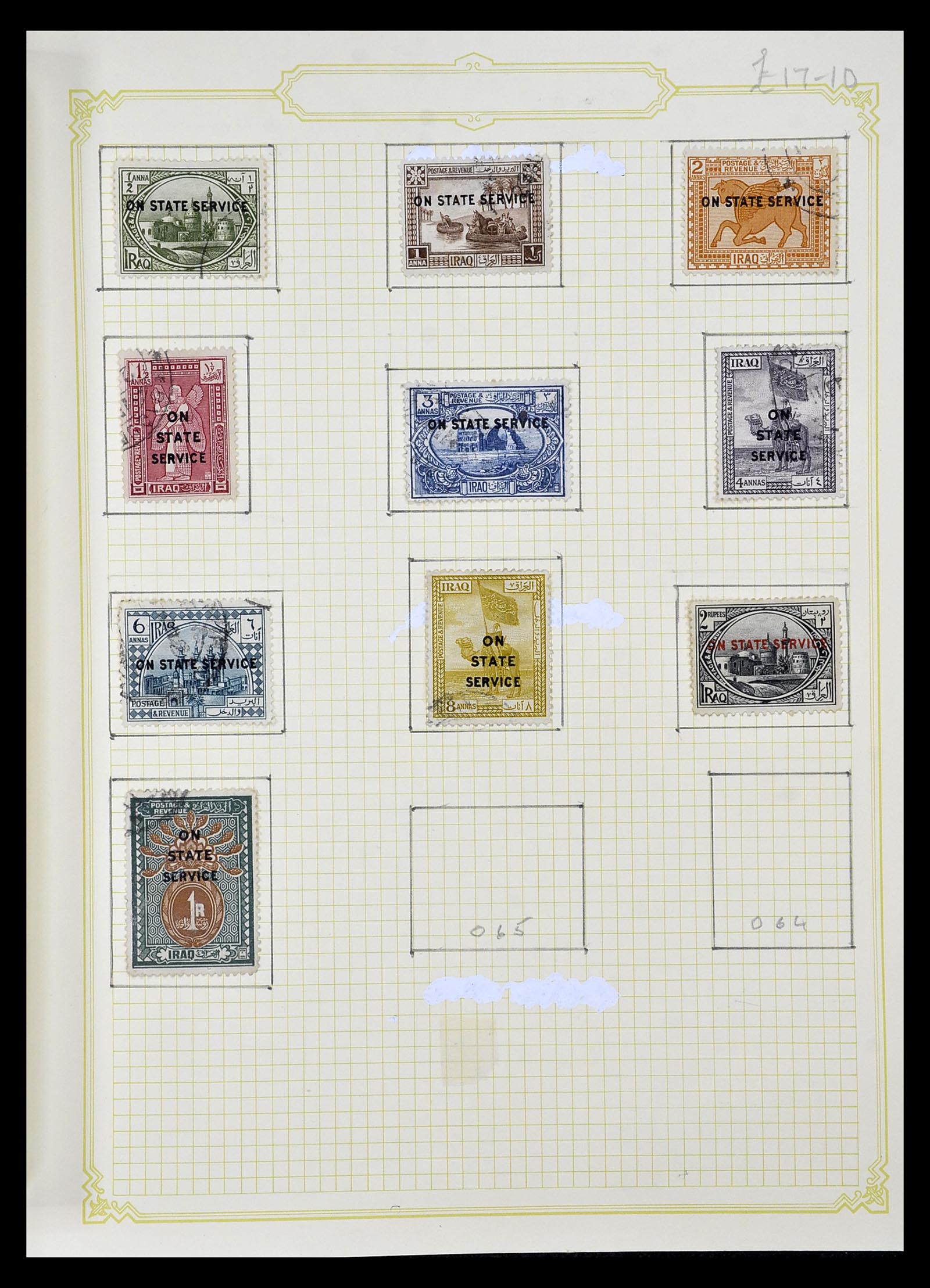 34911 009 - Postzegelverzameling 34911 Irak 1918-1977.