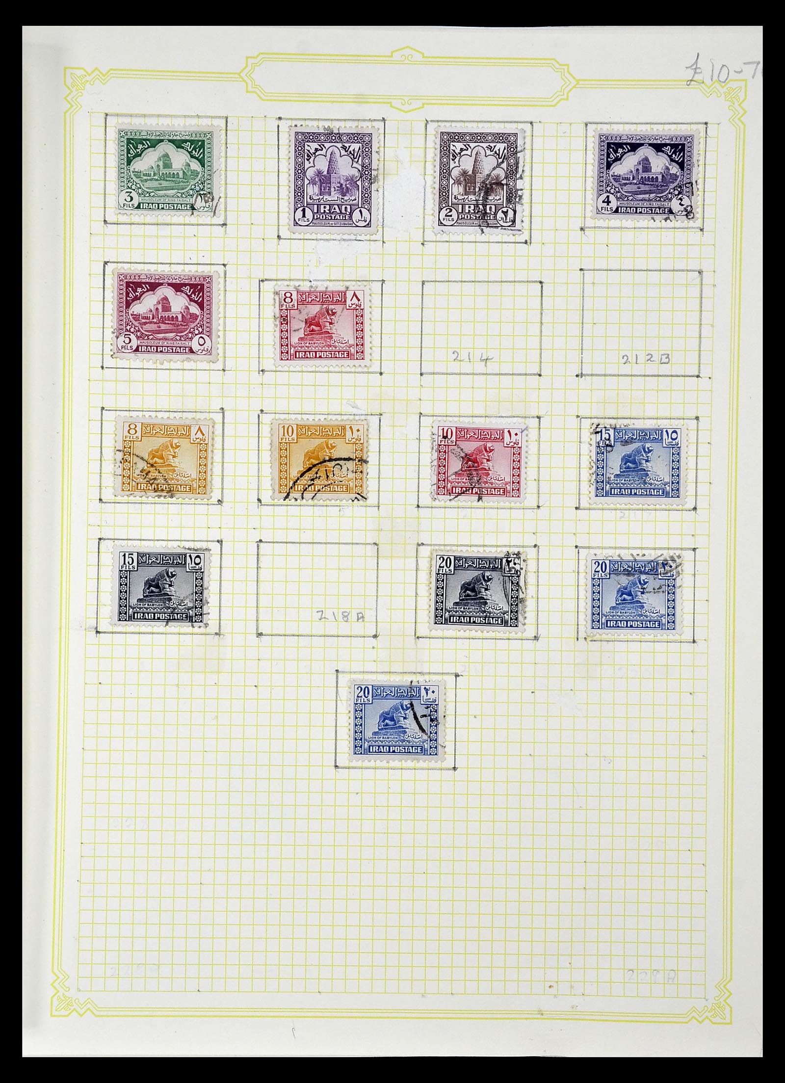 34911 024 - Postzegelverzameling 34911 Irak 1918-1977.