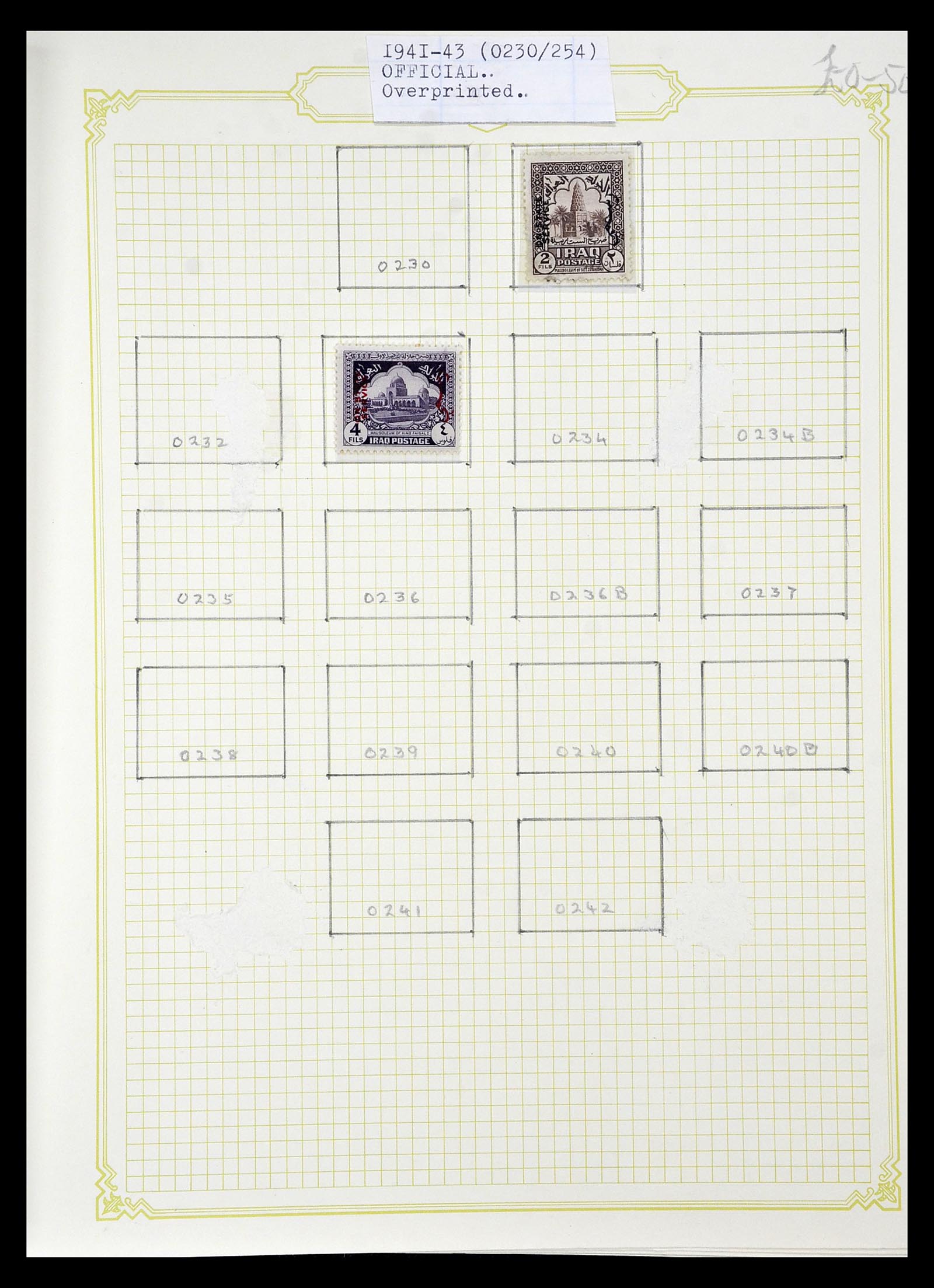 34911 026 - Postzegelverzameling 34911 Irak 1918-1977.