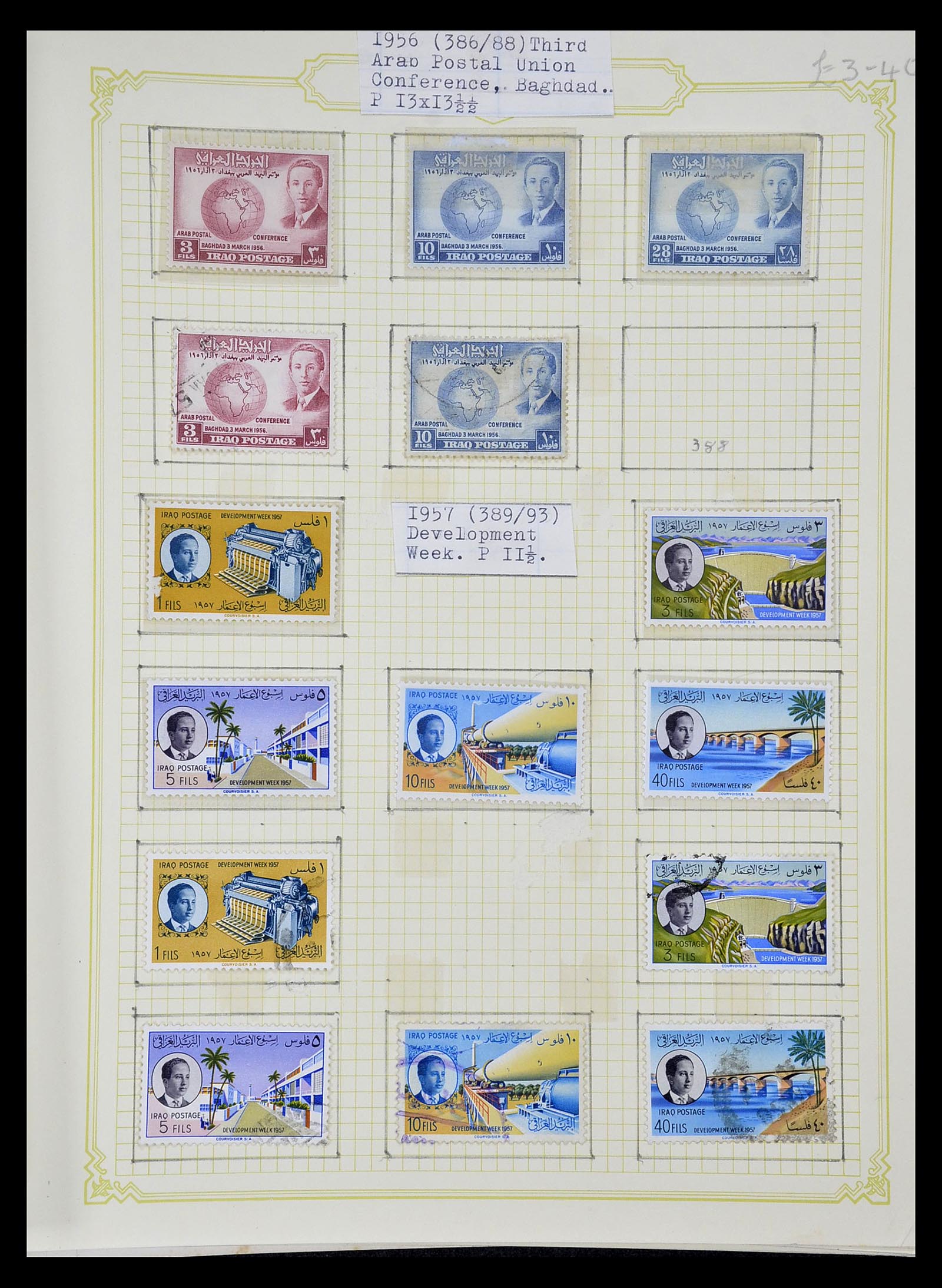 34911 040 - Postzegelverzameling 34911 Irak 1918-1977.