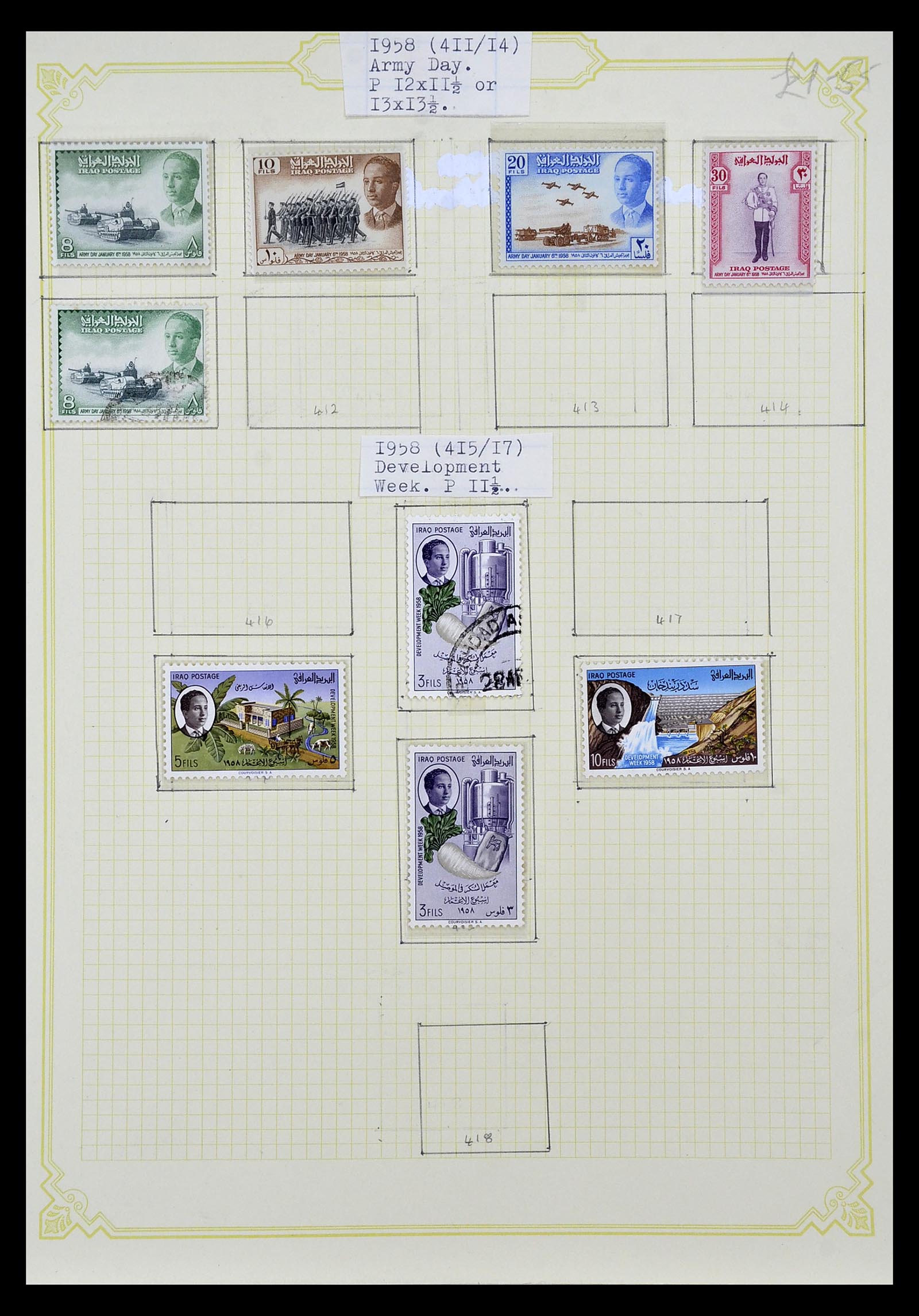 34911 044 - Postzegelverzameling 34911 Irak 1918-1977.