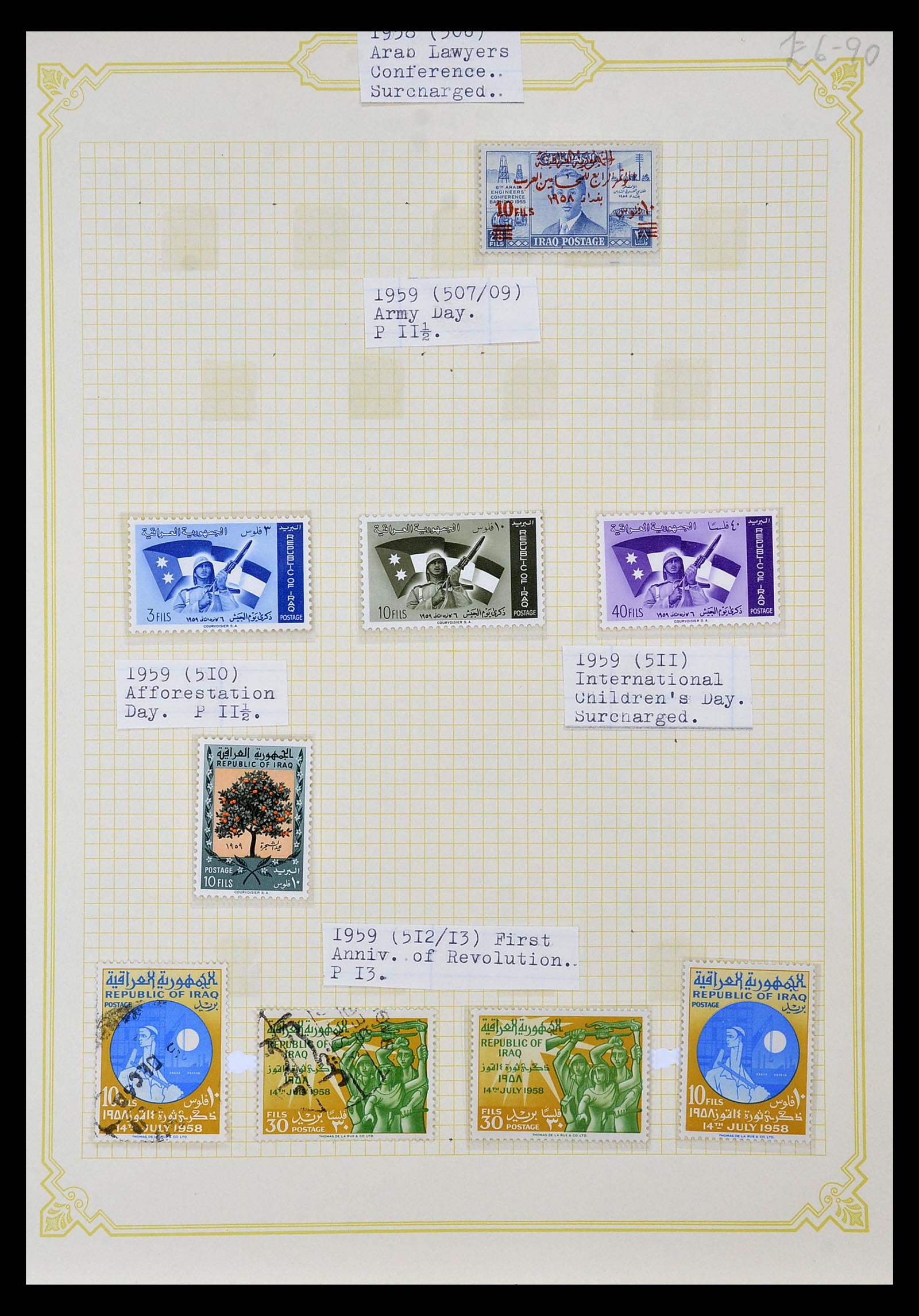 34911 049 - Postzegelverzameling 34911 Irak 1918-1977.
