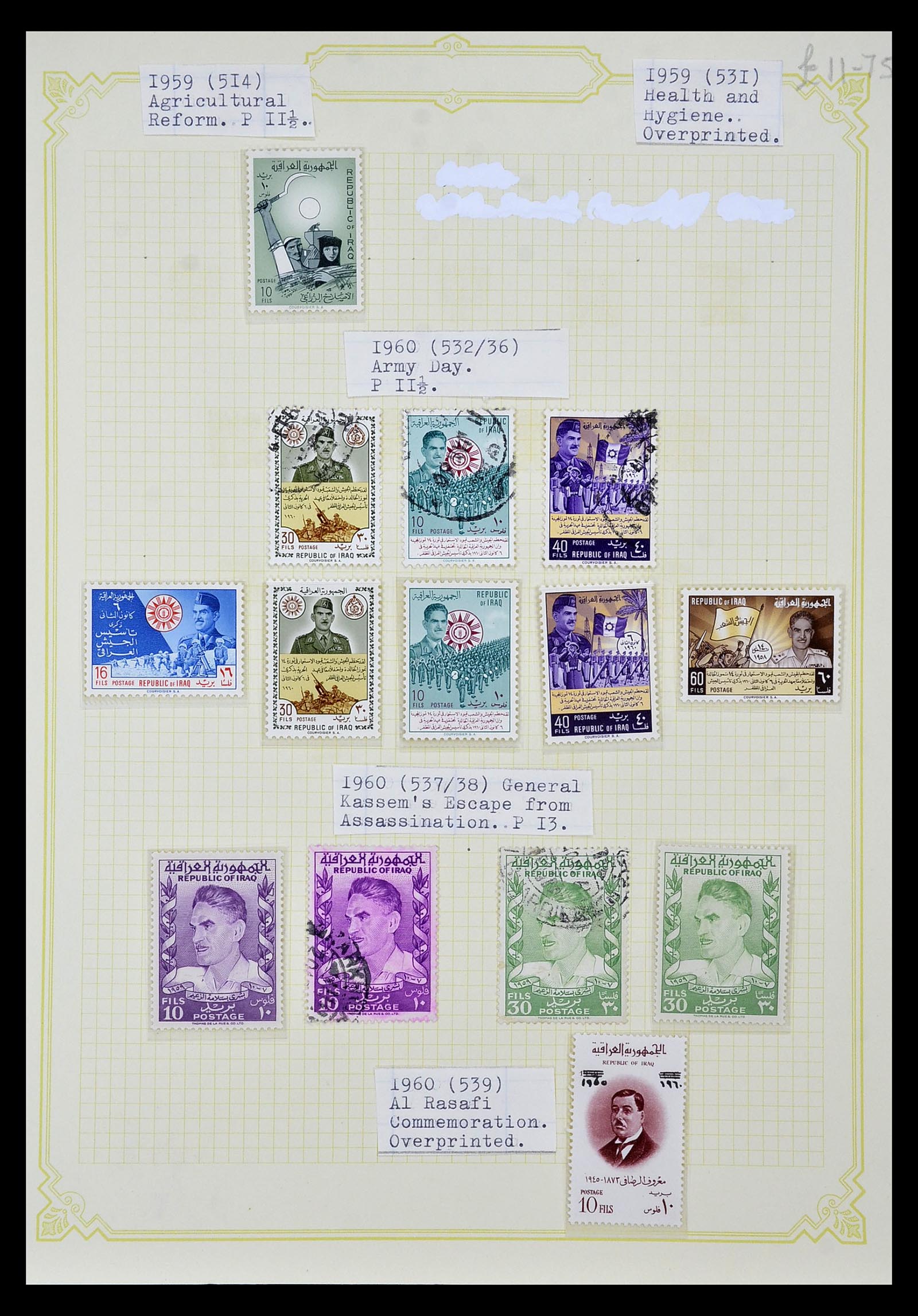 34911 051 - Postzegelverzameling 34911 Irak 1918-1977.