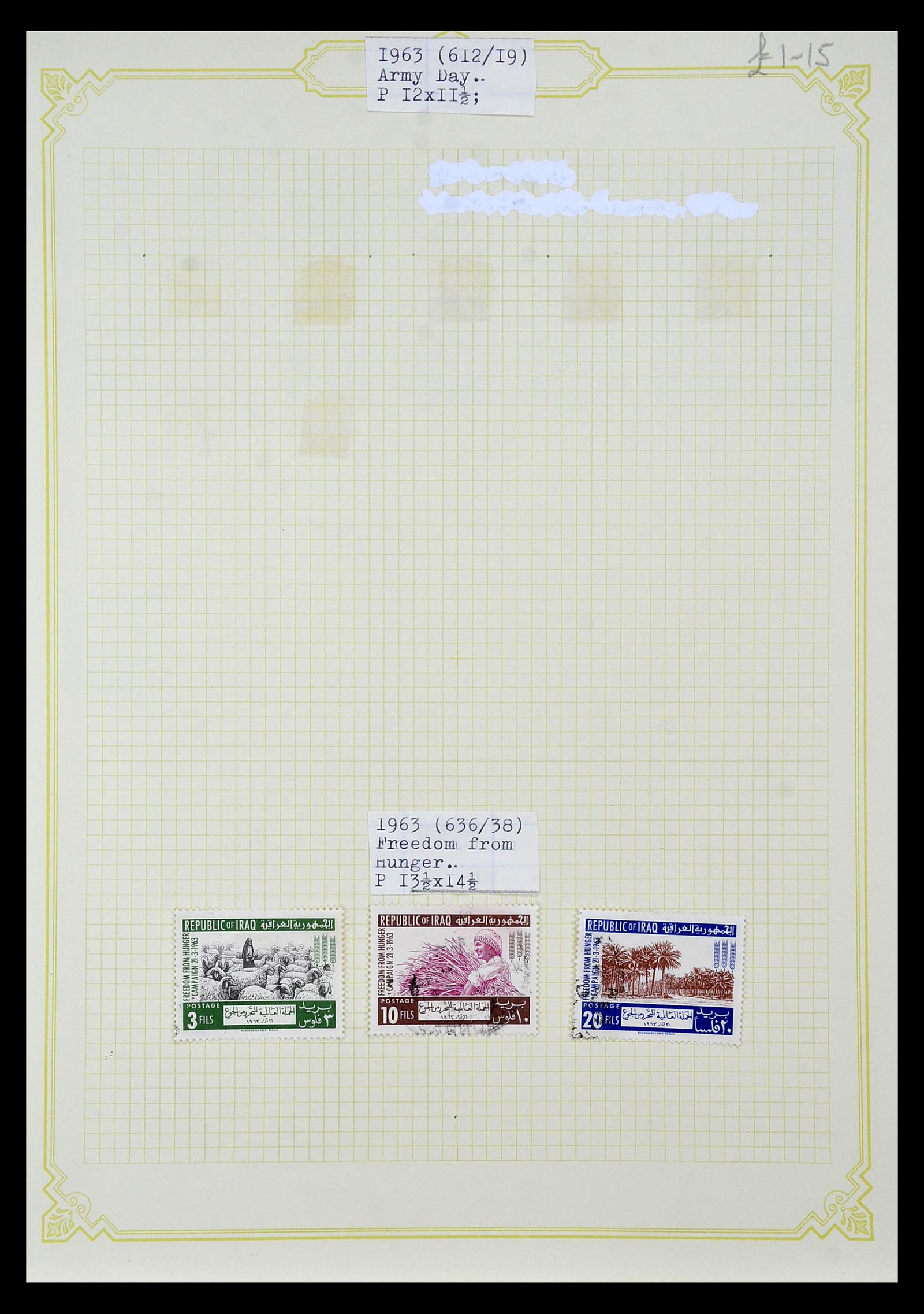 34911 058 - Postzegelverzameling 34911 Irak 1918-1977.