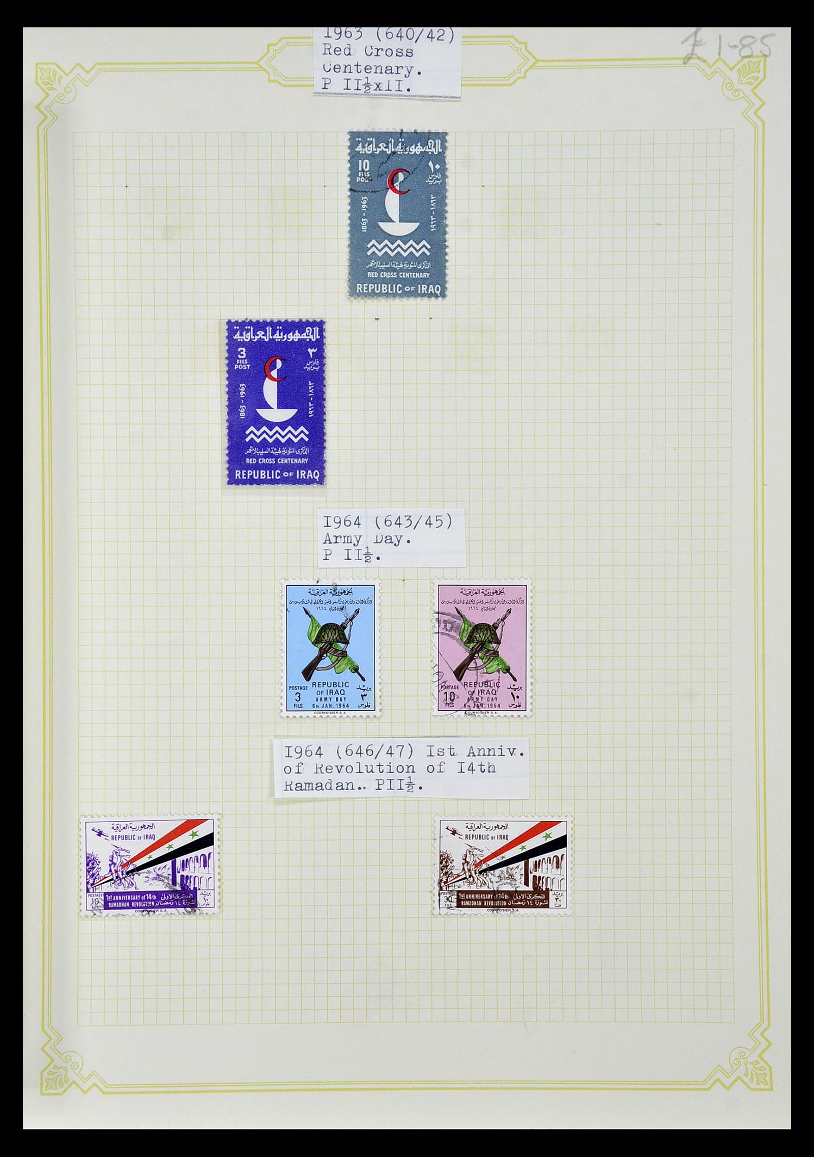 34911 060 - Postzegelverzameling 34911 Irak 1918-1977.
