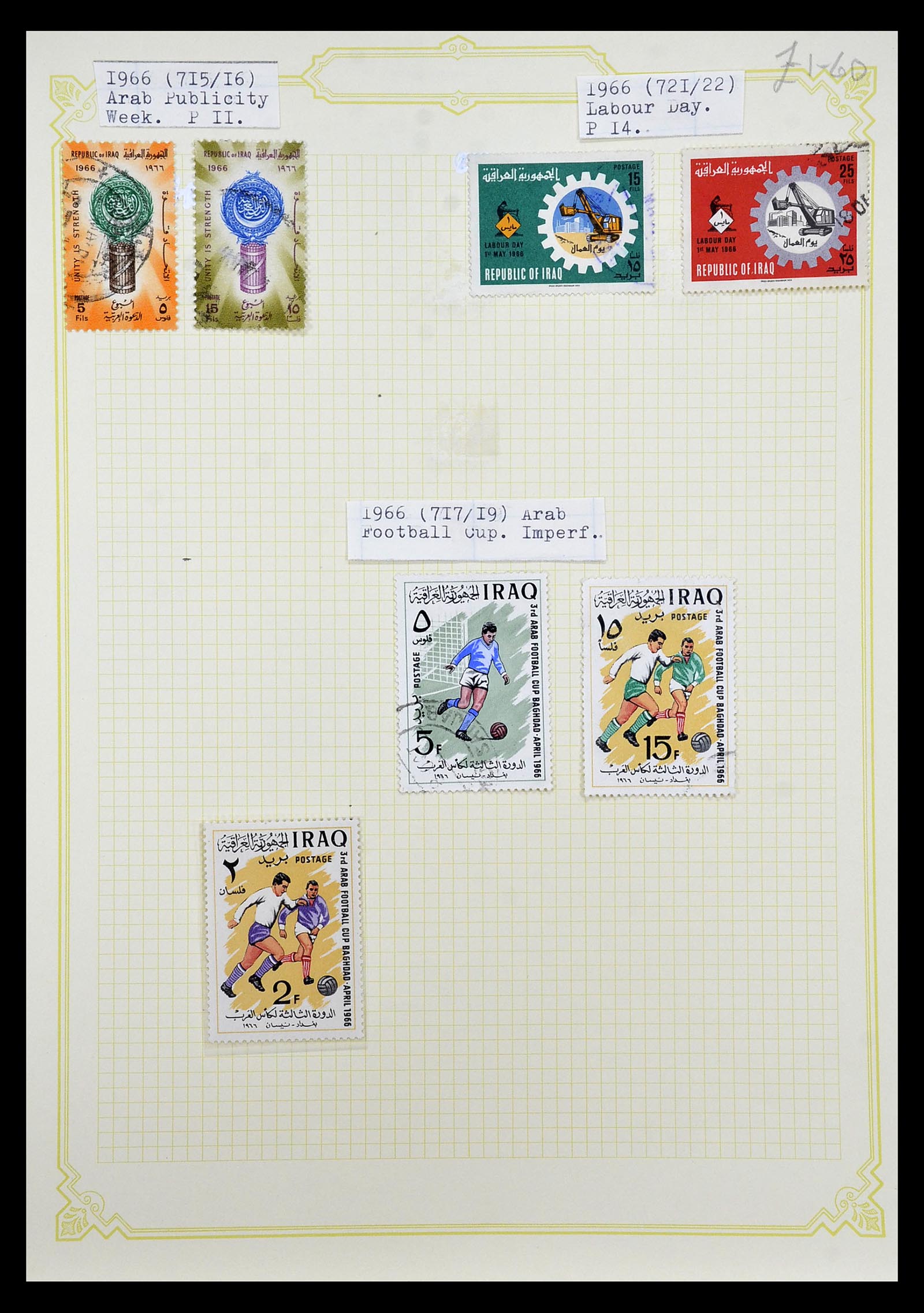 34911 069 - Postzegelverzameling 34911 Irak 1918-1977.