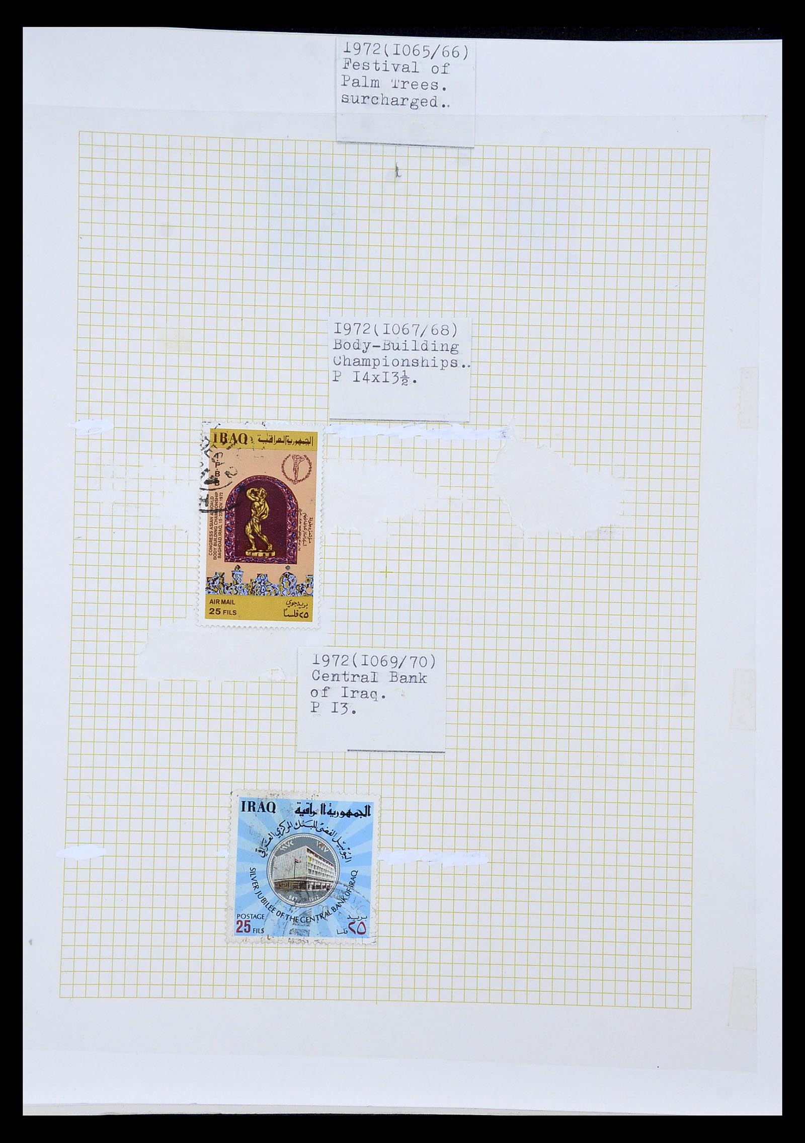 34911 105 - Postzegelverzameling 34911 Irak 1918-1977.