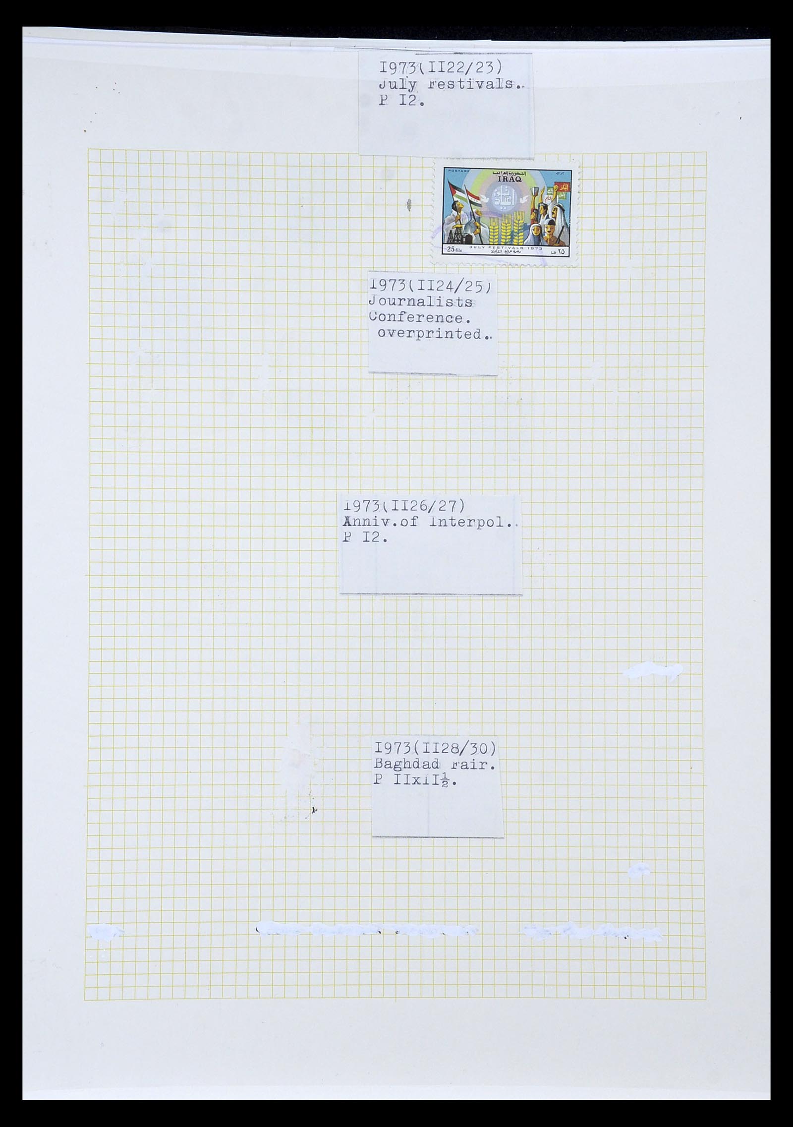 34911 109 - Postzegelverzameling 34911 Irak 1918-1977.