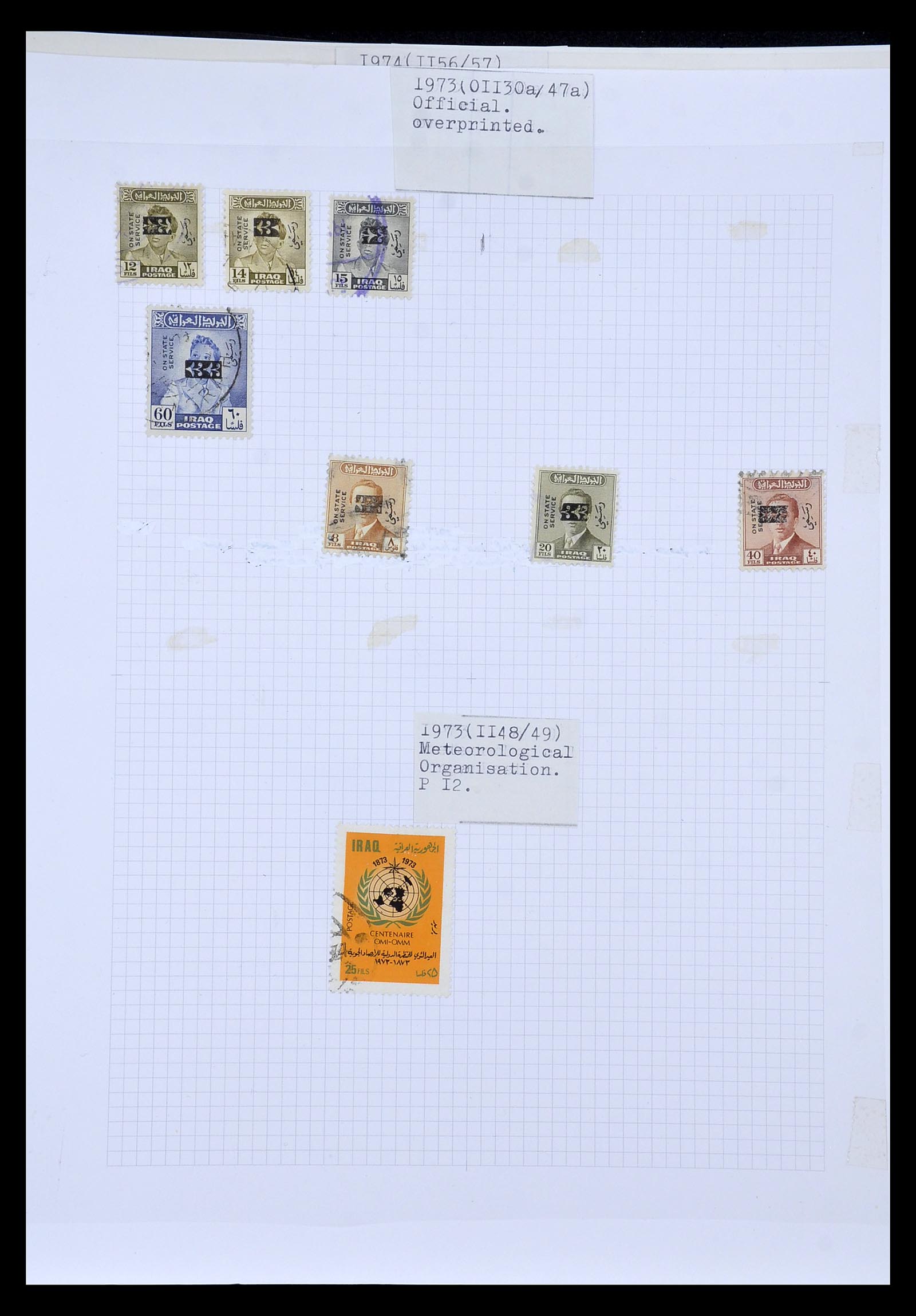 34911 110 - Postzegelverzameling 34911 Irak 1918-1977.