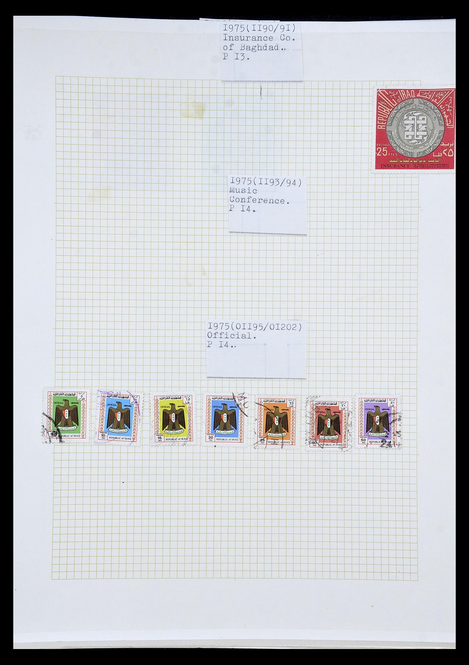 34911 117 - Postzegelverzameling 34911 Irak 1918-1977.
